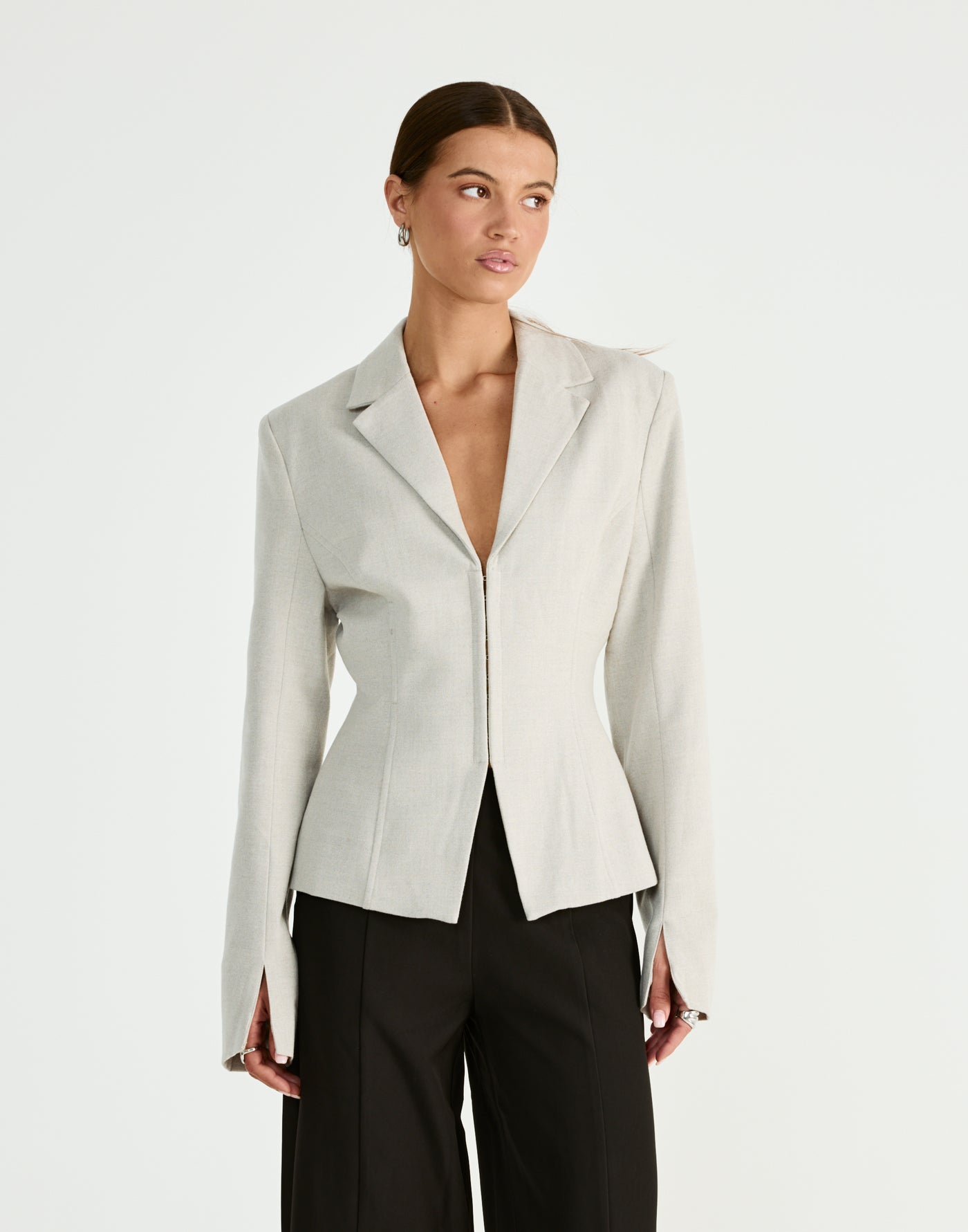 Illlusion Blazer (Oat) | CHARCOAL Exclusive - - Women's Outerwear - Charcoal Clothing