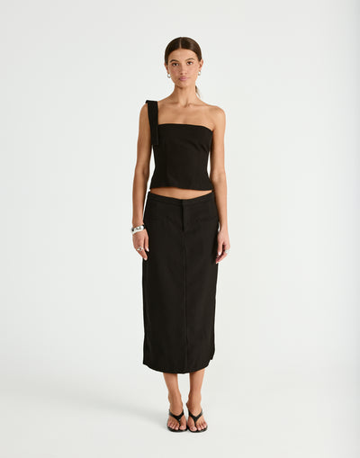  - Women's Skirt - Charcoal Clothing