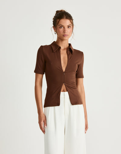  - Women's Top - Charcoal Clothing