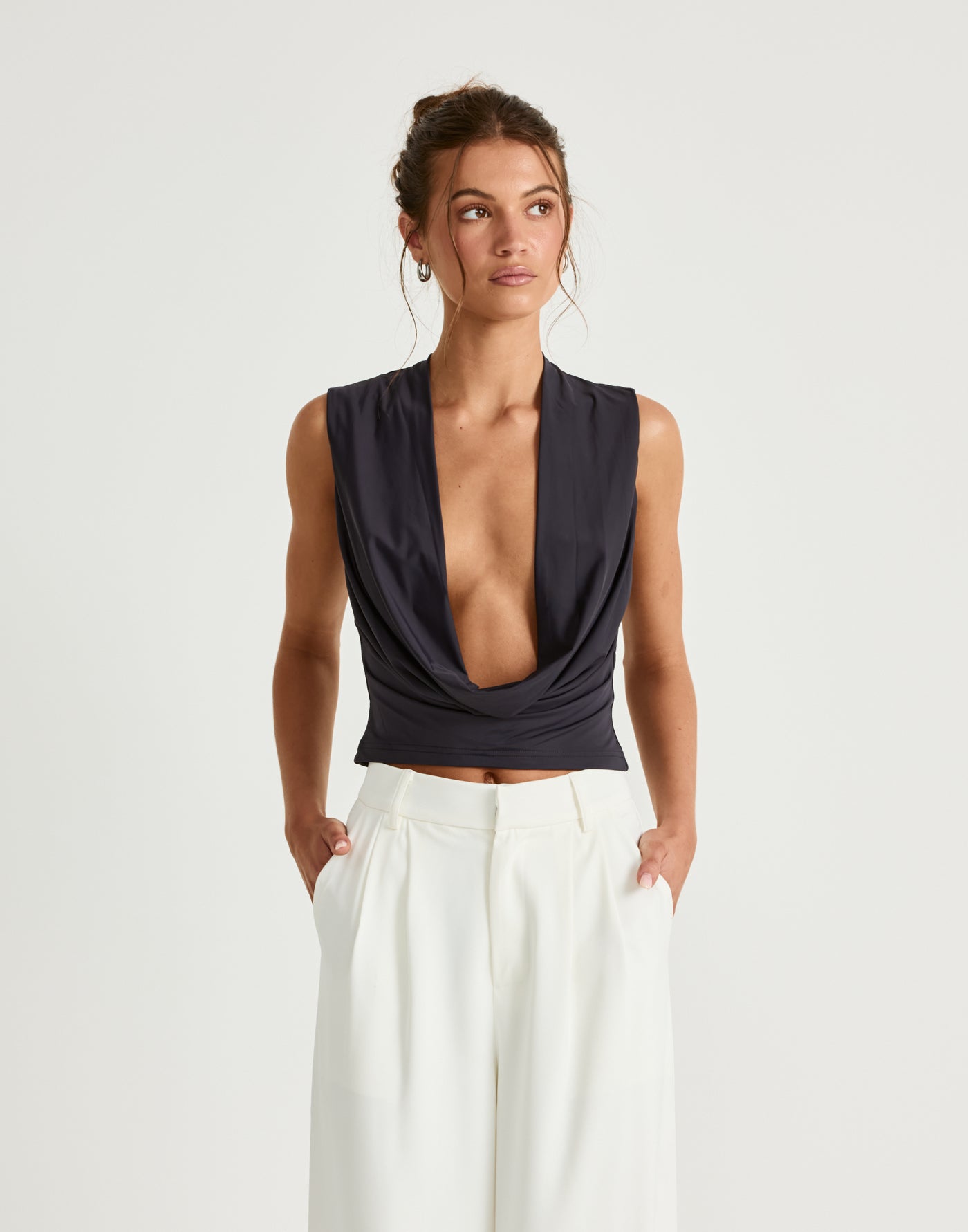  - Women's Top - Charcoal Clothing