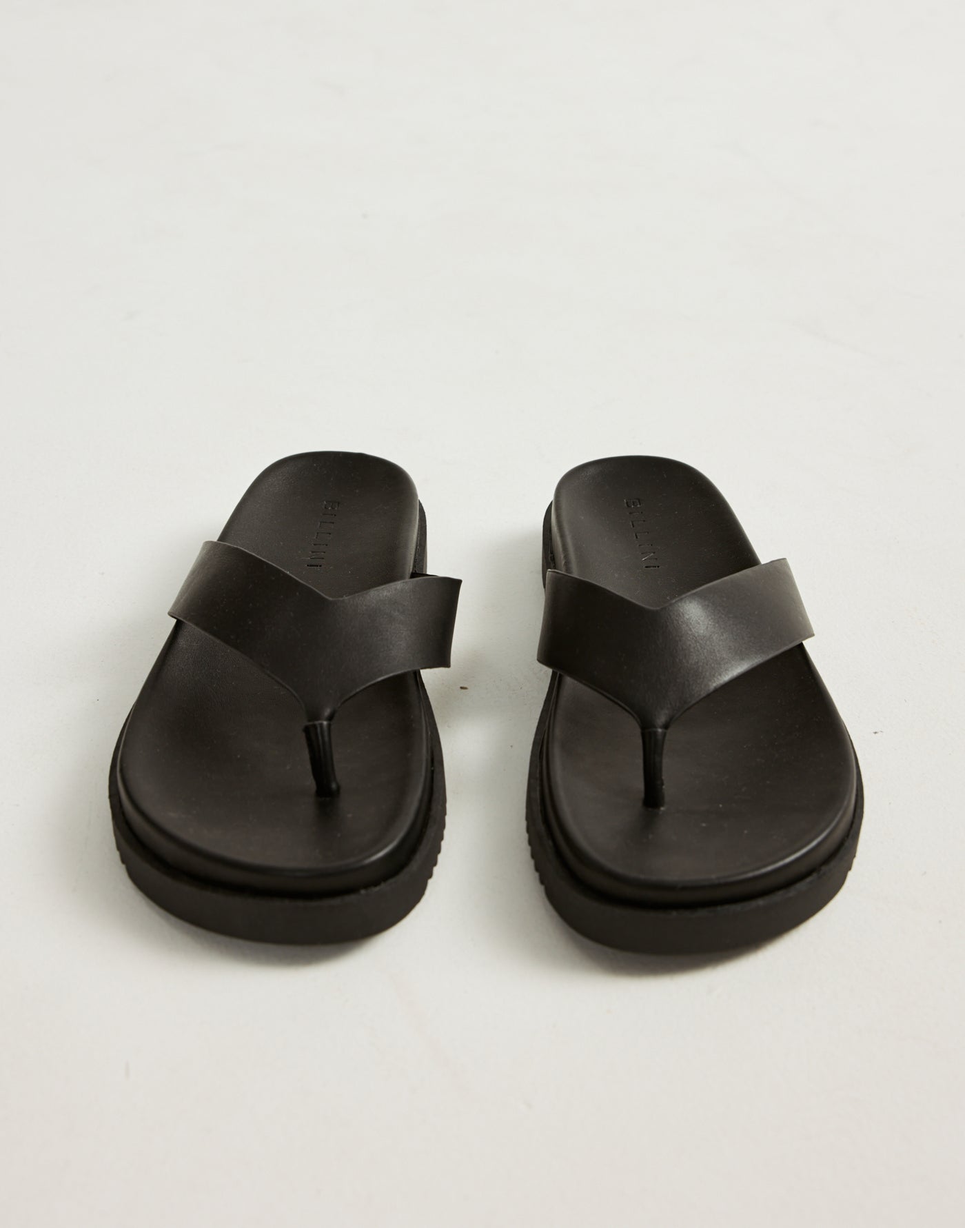 Aila Thongs (Black) - By Billini - Platform Basic Summer Thongs - Women's Shoes - Charcoal Clothing