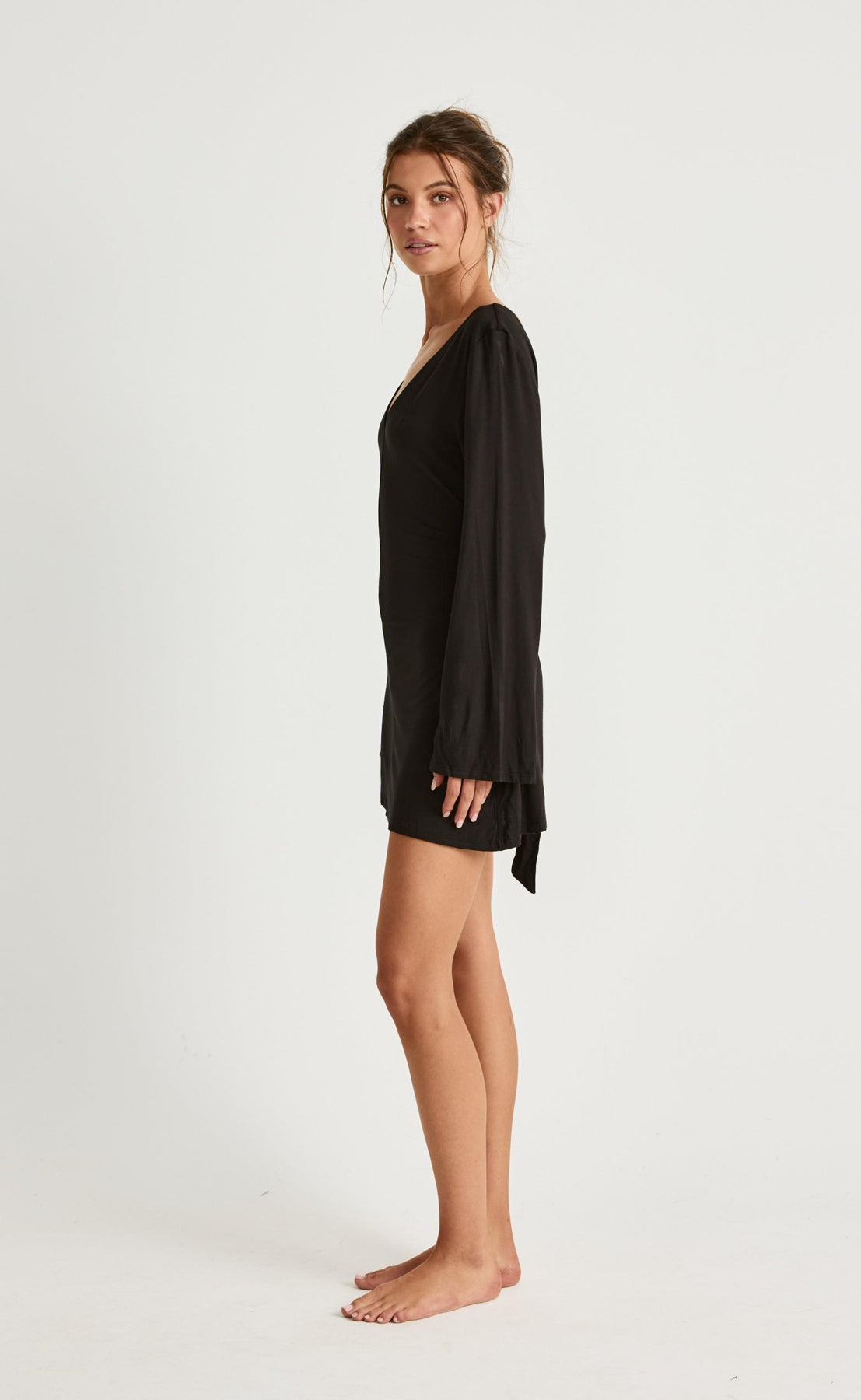 Harlow Mini Dress (Black)  CHARCOAL