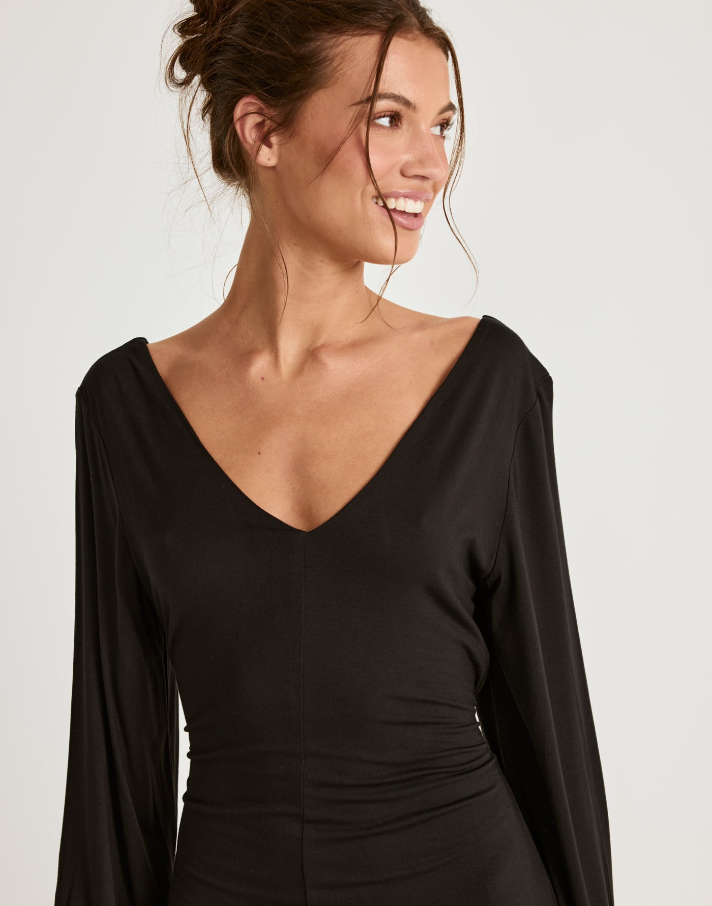  - Women's Dress - Charcoal Clothing