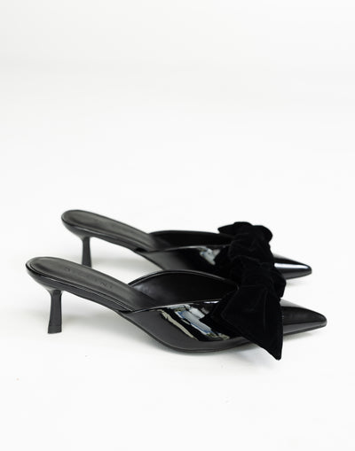 Niva Heels (Black Patent) - By Billini - Pointed Pump - Women's Shoes - Charcoal Clothing