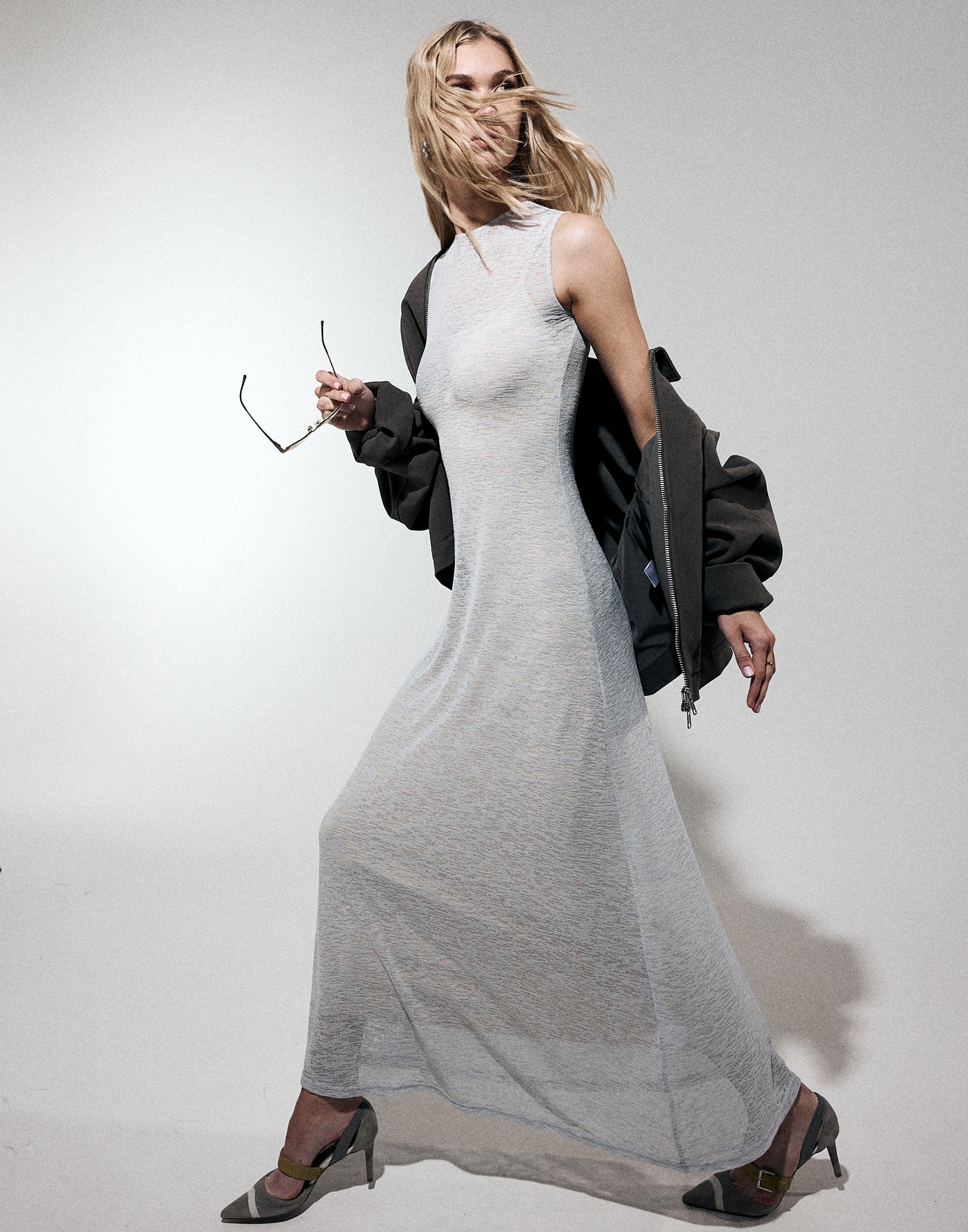  - Women's Dress - Charcoal Clothing