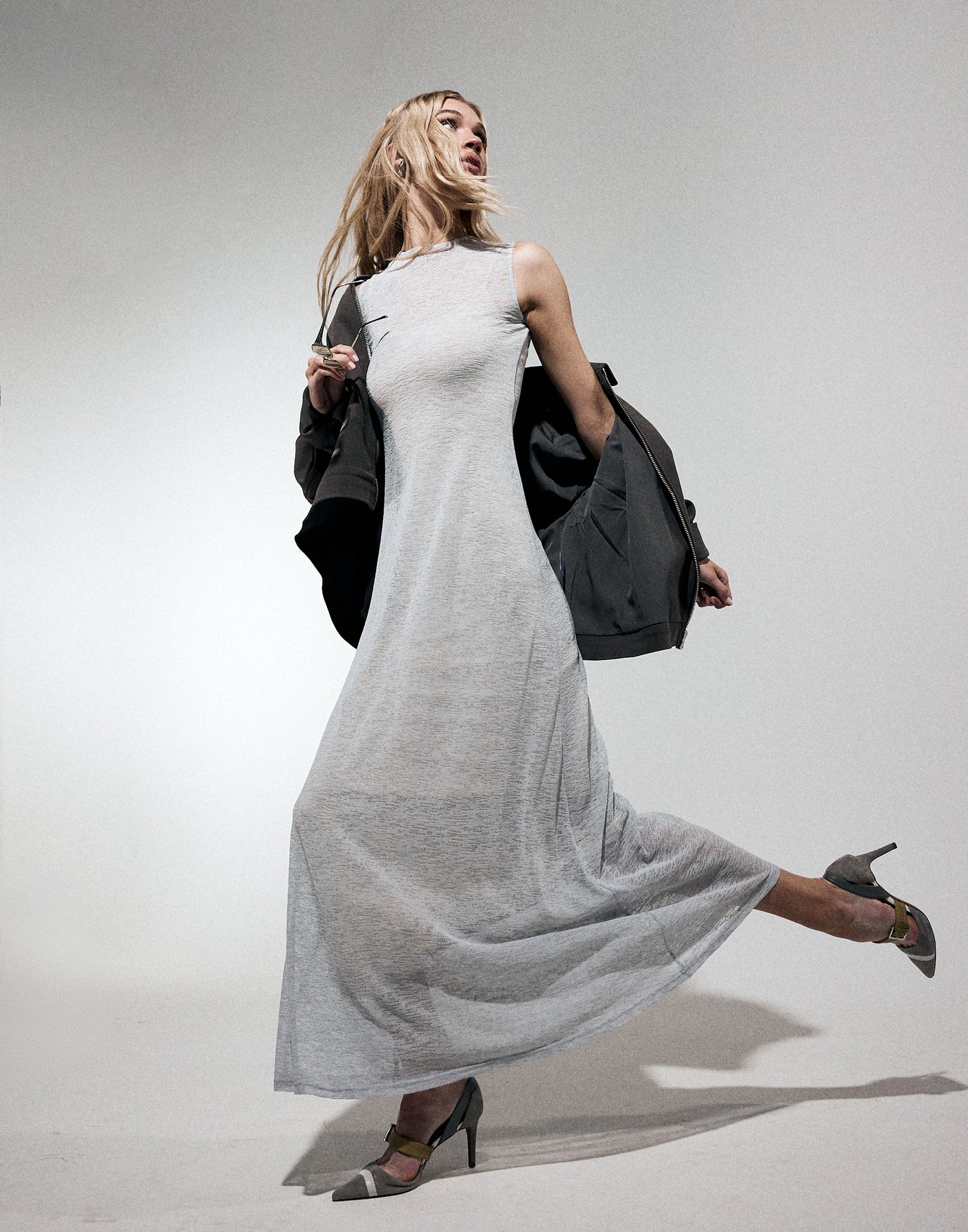  - Women's Dress - Charcoal Clothing