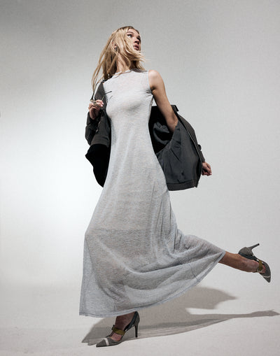  - Women's Dress - Charcoal Clothing