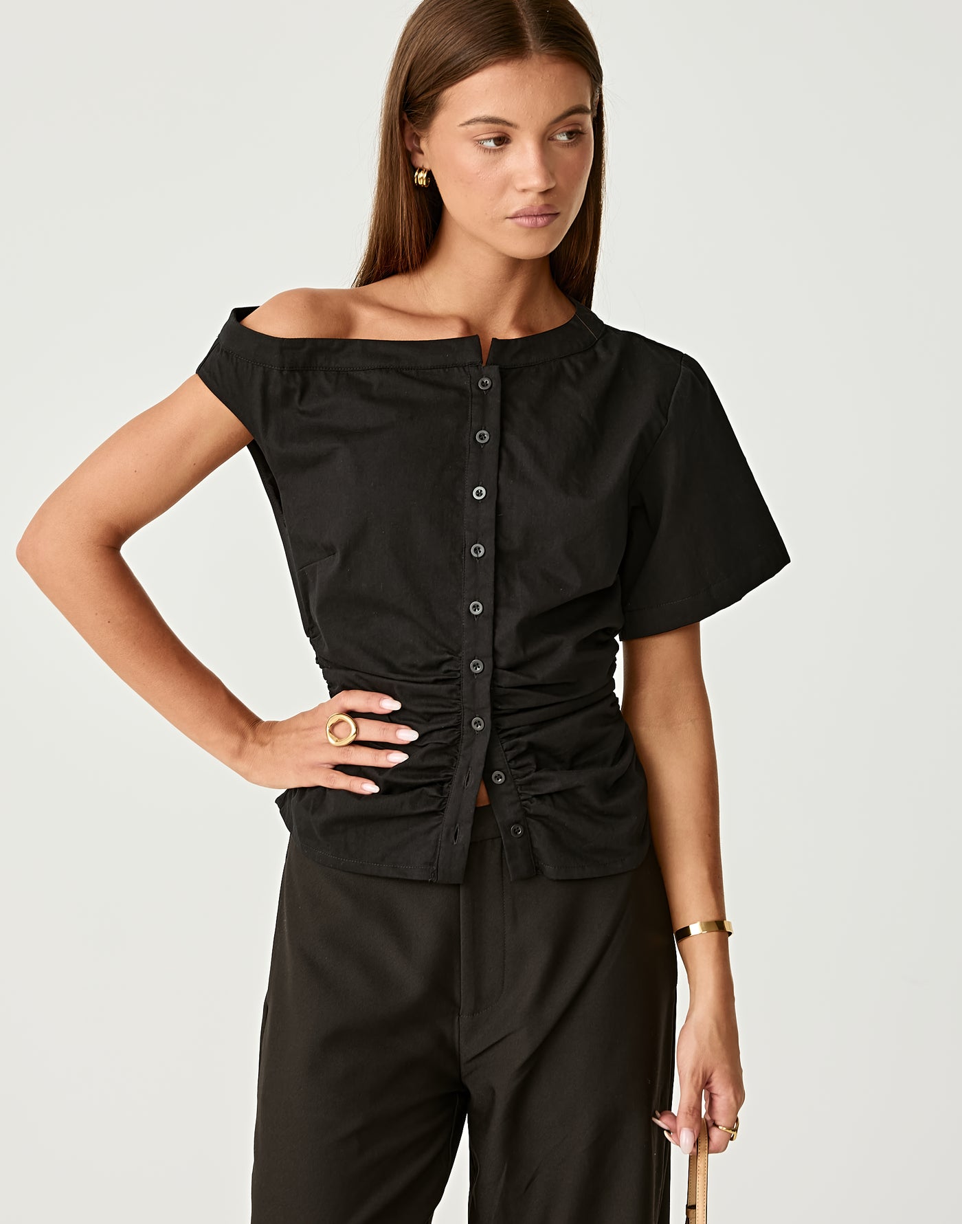  - Women's Top - Charcoal Clothing