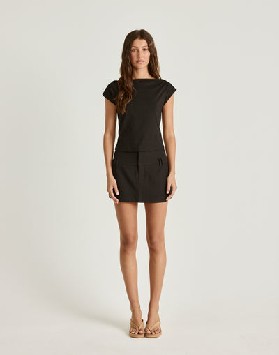  - Women's Skirt - Charcoal Clothing