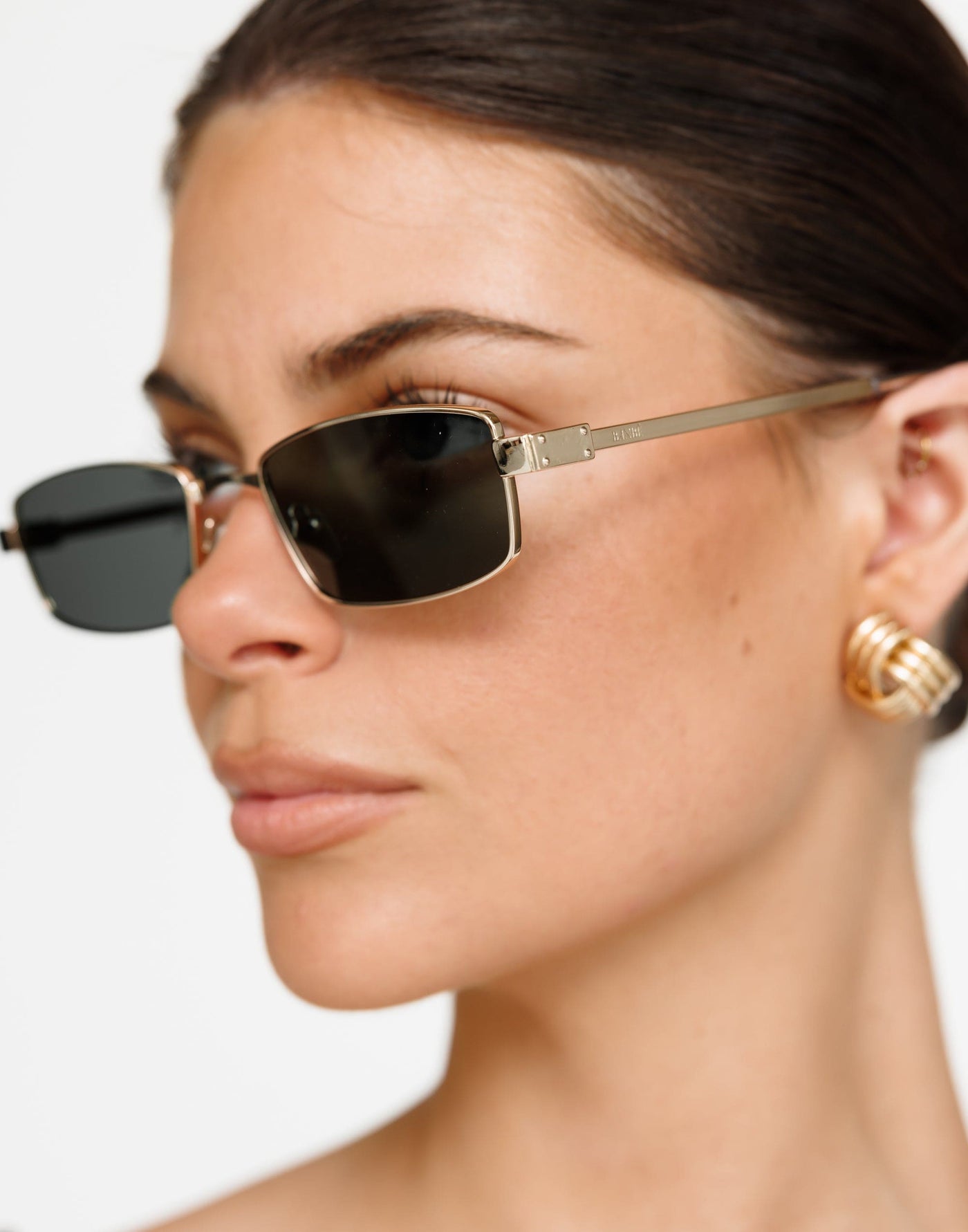 The Monroe Sunglasses (Gold-Green) - By Banb - - Women's Accessories - Charcoal Clothing