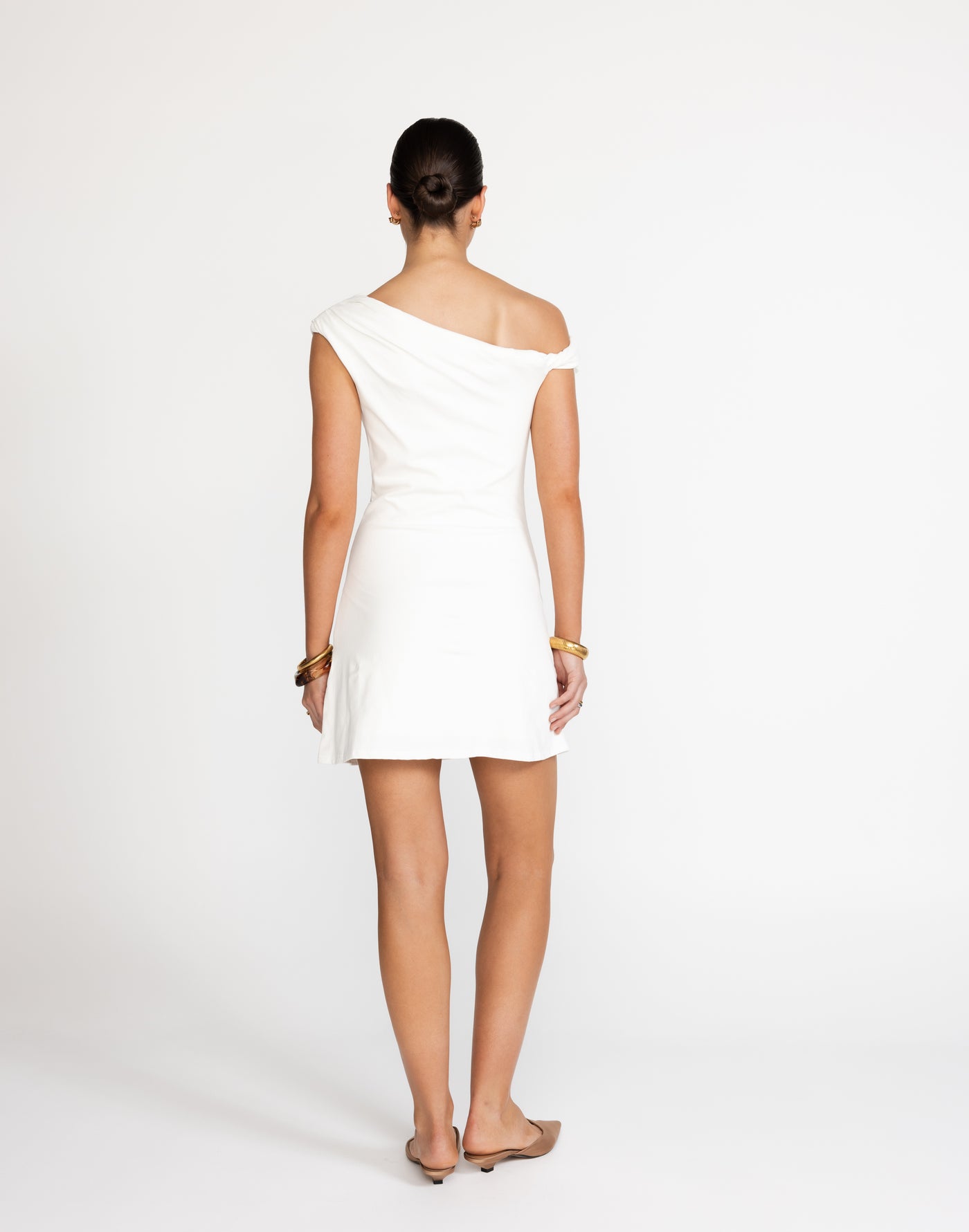 Jessi Mini Dress (White) - Women's Dress - Charcoal Clothing