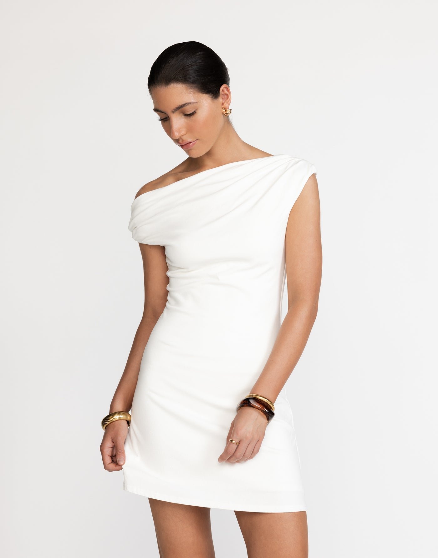 Jessi Mini Dress (White) - Women's Dress - Charcoal Clothing