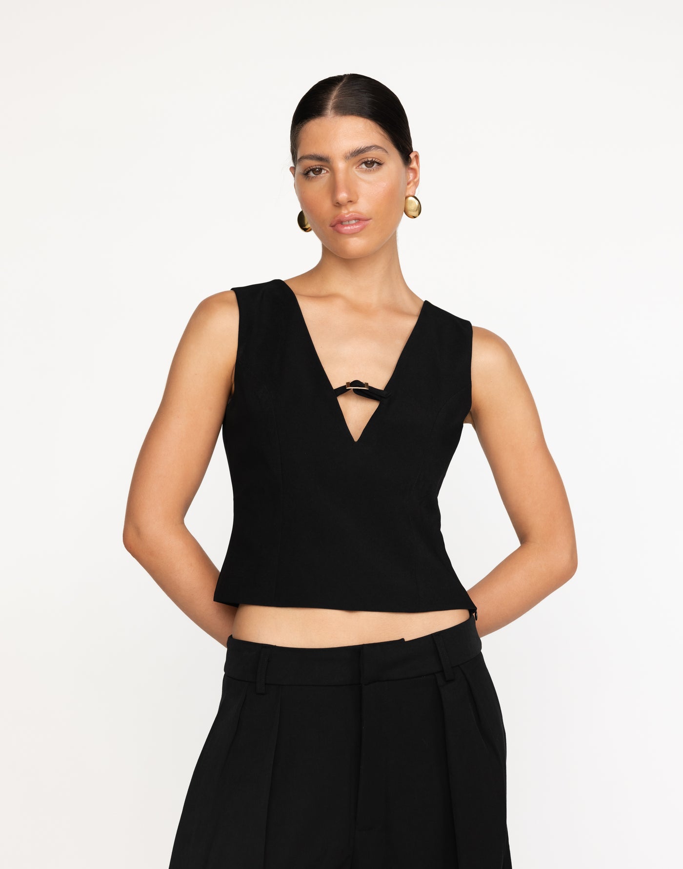 Cressida Top (Black) - Women's Top - Charcoal Clothing