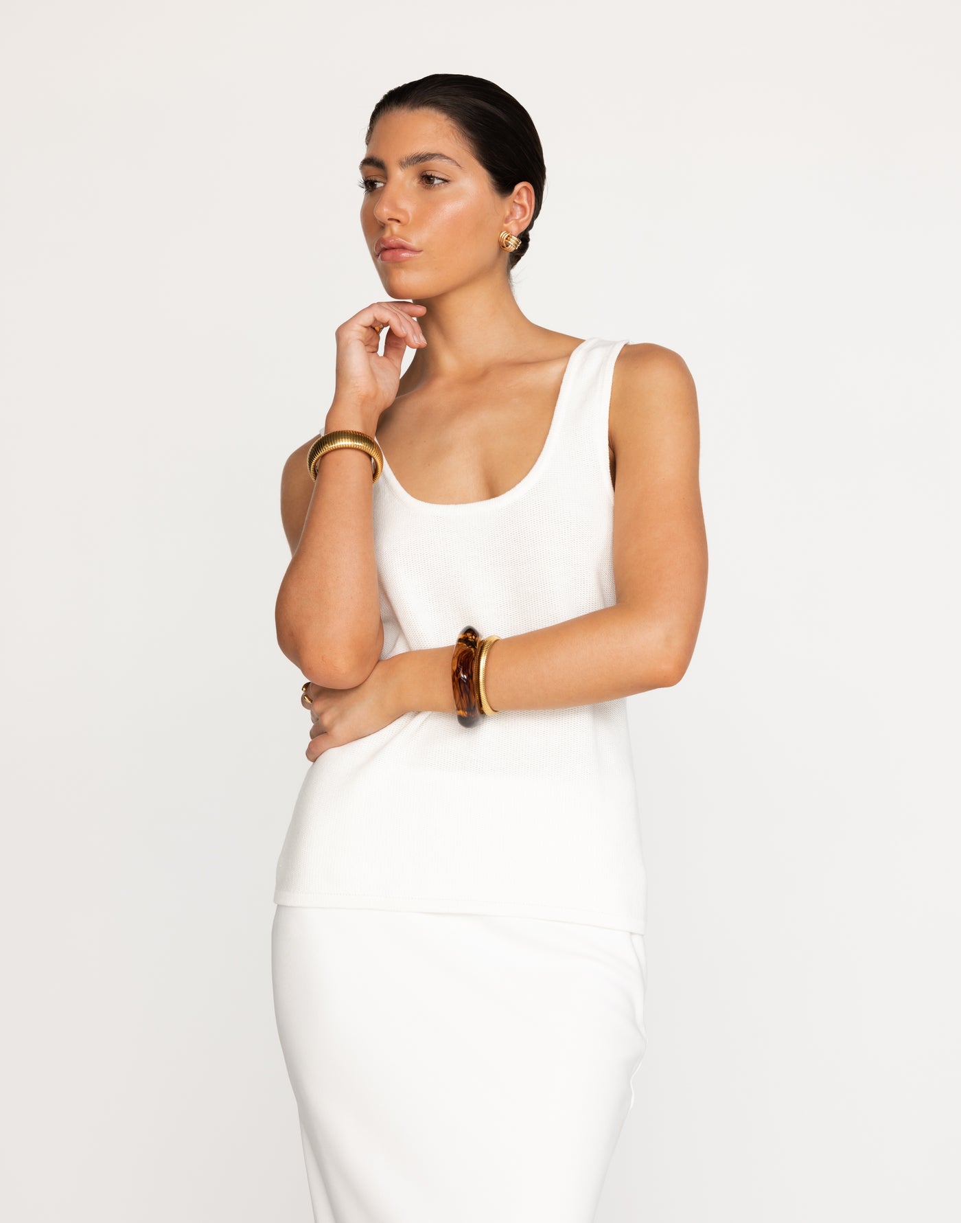 Azaria Top (White) | CHARCOAL Exclusive - Women's Top - Charcoal Clothing