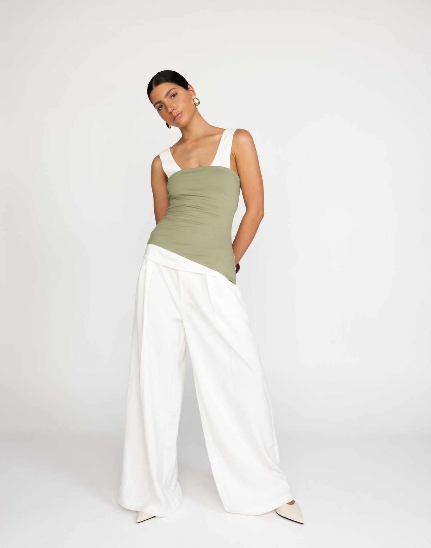 Monique Strapless Top (Pistachio) | CHARCOAL Exclusive - Women's Top - Charcoal Clothing