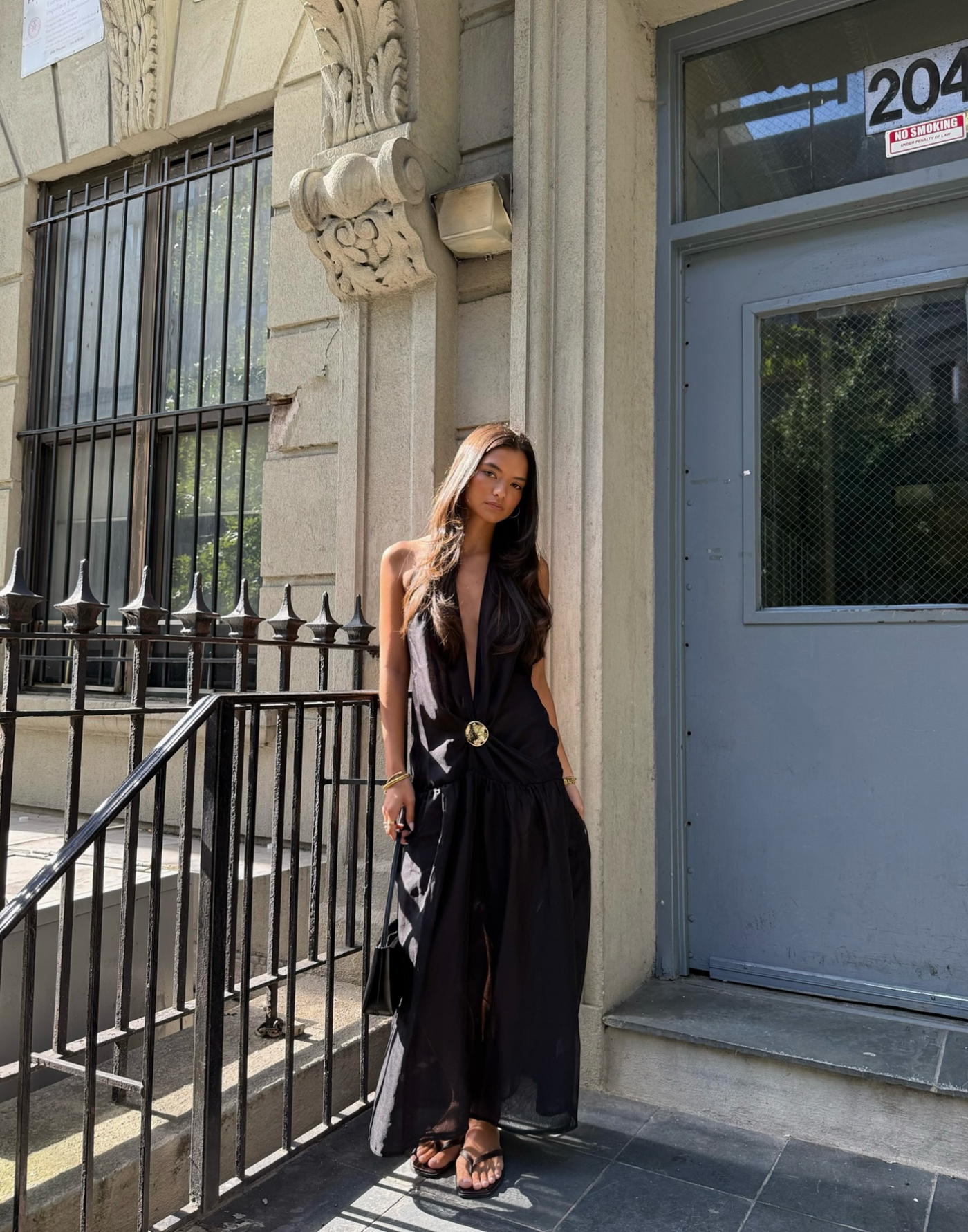  - Women's Dress - Charcoal Clothing