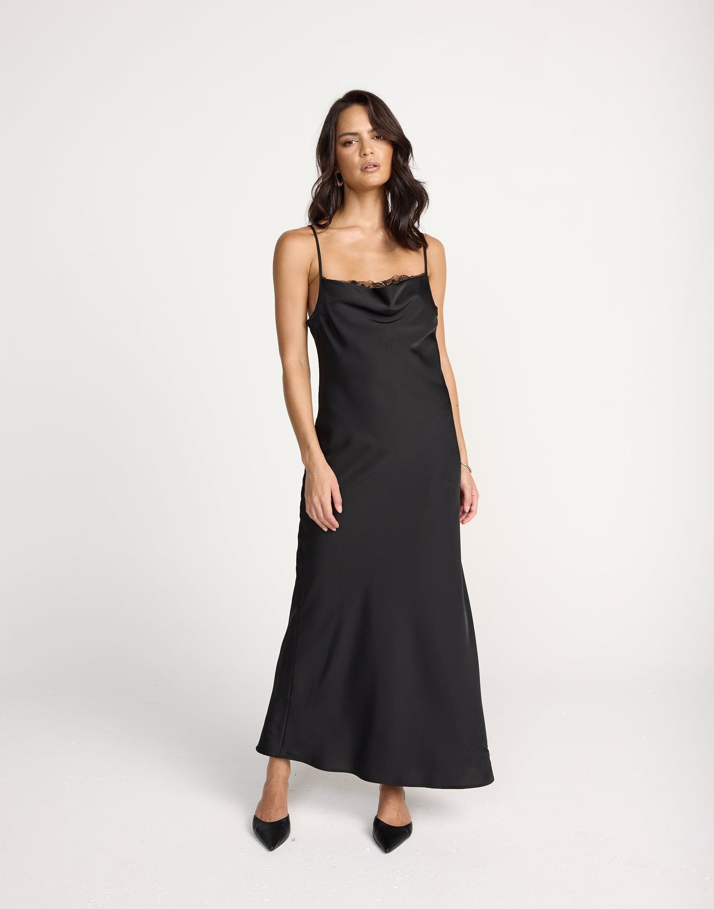 Maxi Dress Charcoal Slip Dress Fated Maxi Dress (Black) CHARCOAL