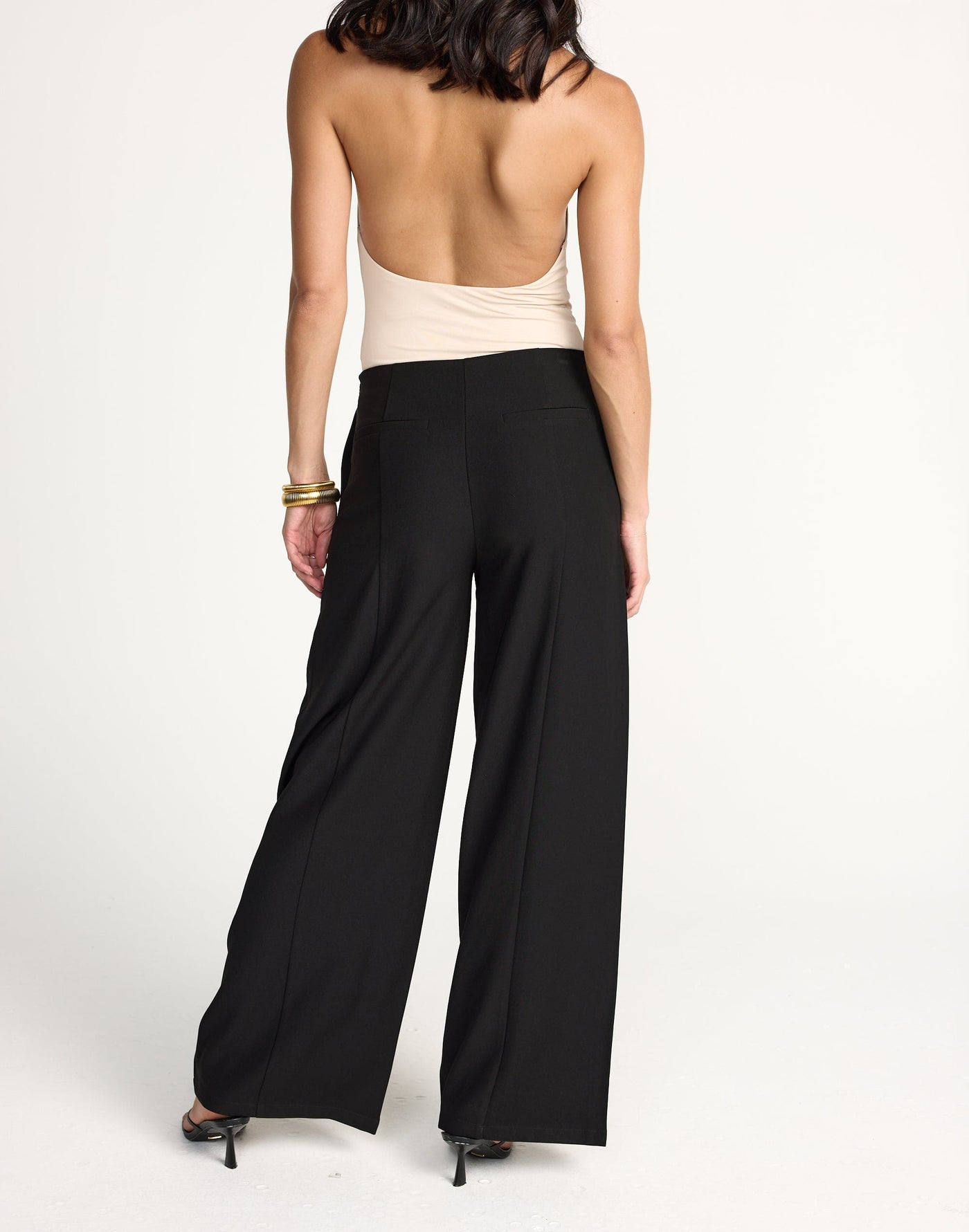 Esme Pants | CHARCOAL Exclusive - Wide Leg Mid Rise Pants - Women's Pants - Charcoal Clothing