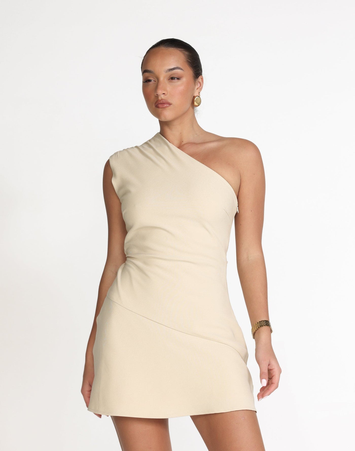 Colby Mini Dress (Sandstone) | CHARCOAL Exclusive - - Women's Dress - Charcoal Clothing