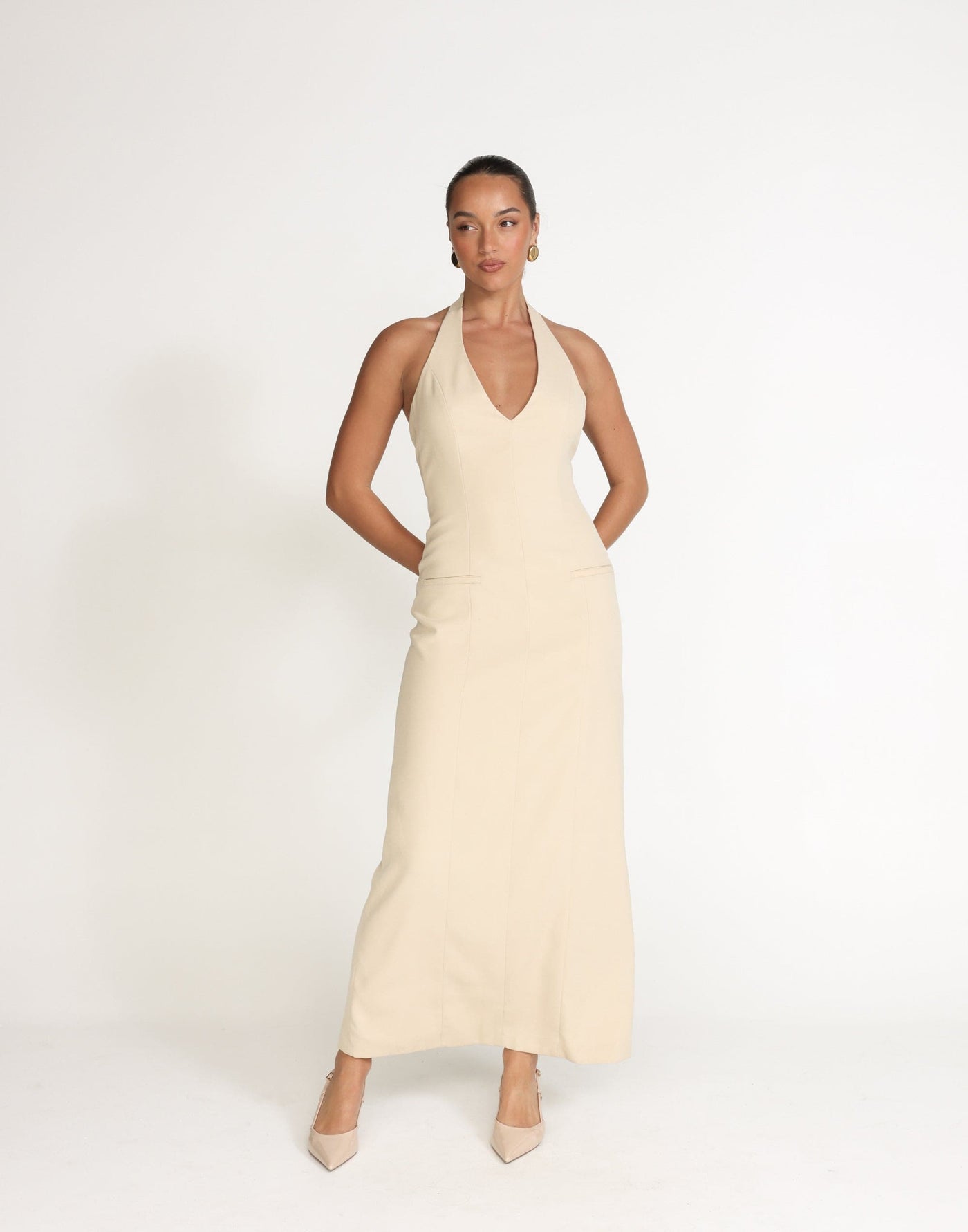 Kit Maxi Dress (Sandstone) | CHARCOAL Exclusive - - Women's Dress - Charcoal Clothing