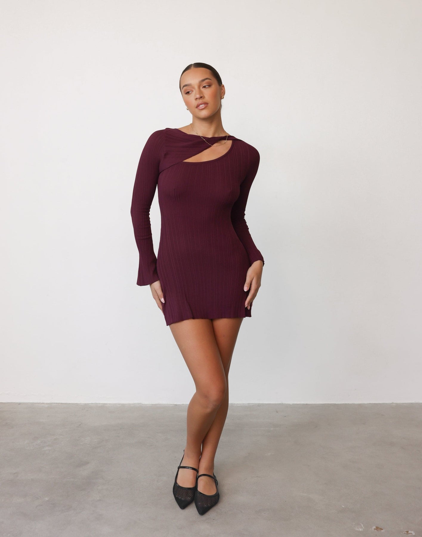 Collective Dress - Yasmin Mini Dress (Plum)
                Add to wishlist fifth image