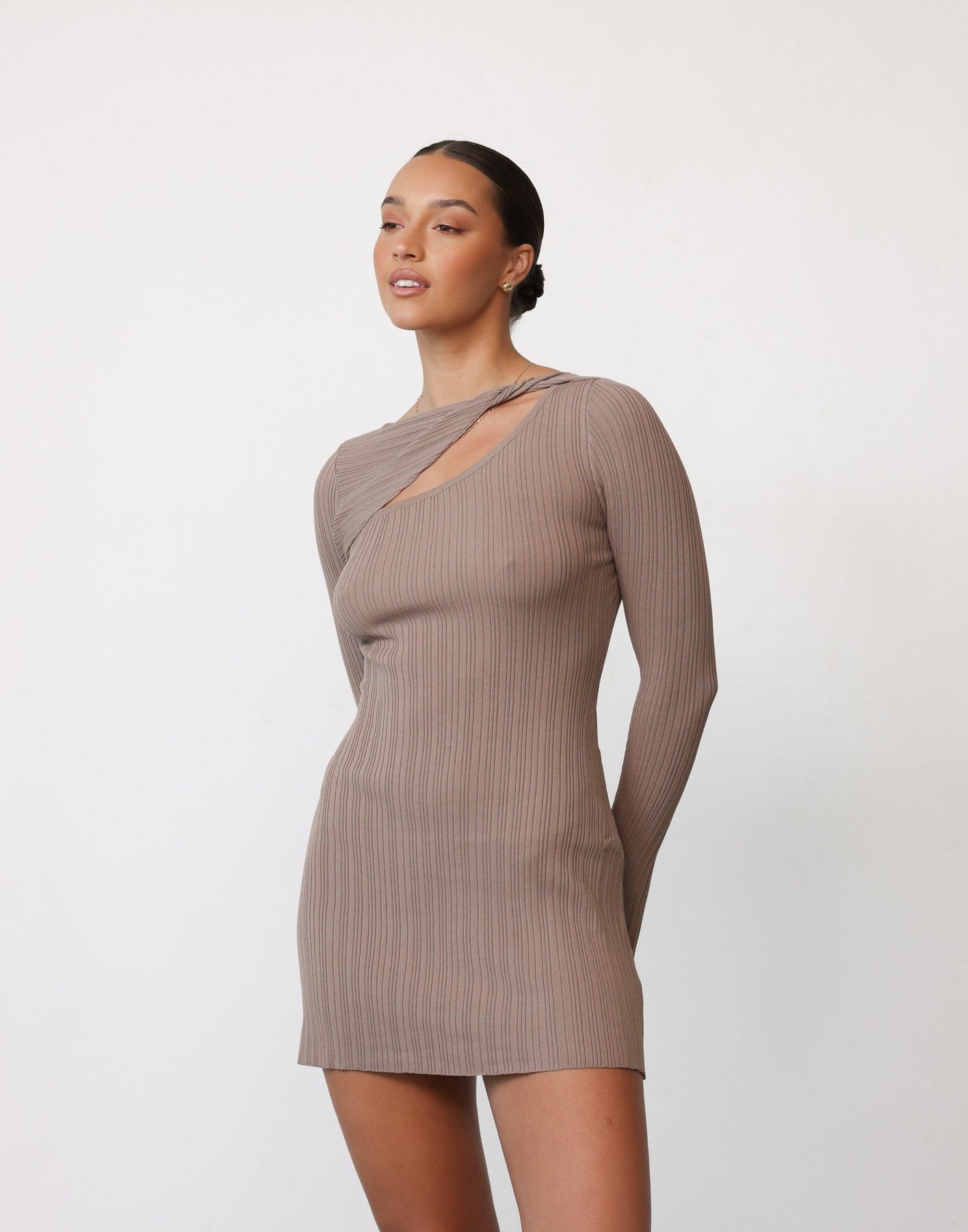 Collective Dress - Yasmin Mini Dress (Mocha)
                Add to wishlist sixth image