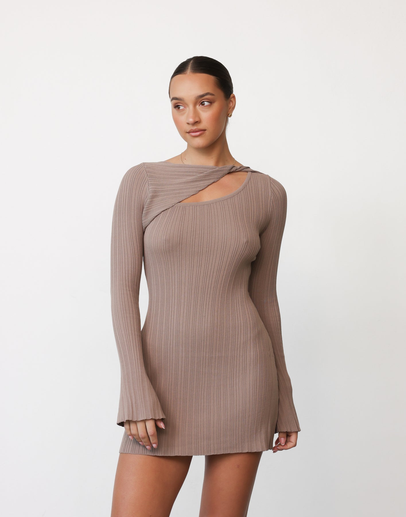 Collective Dress - Yasmin Mini Dress (Mocha)
                Add to wishlist secondary image