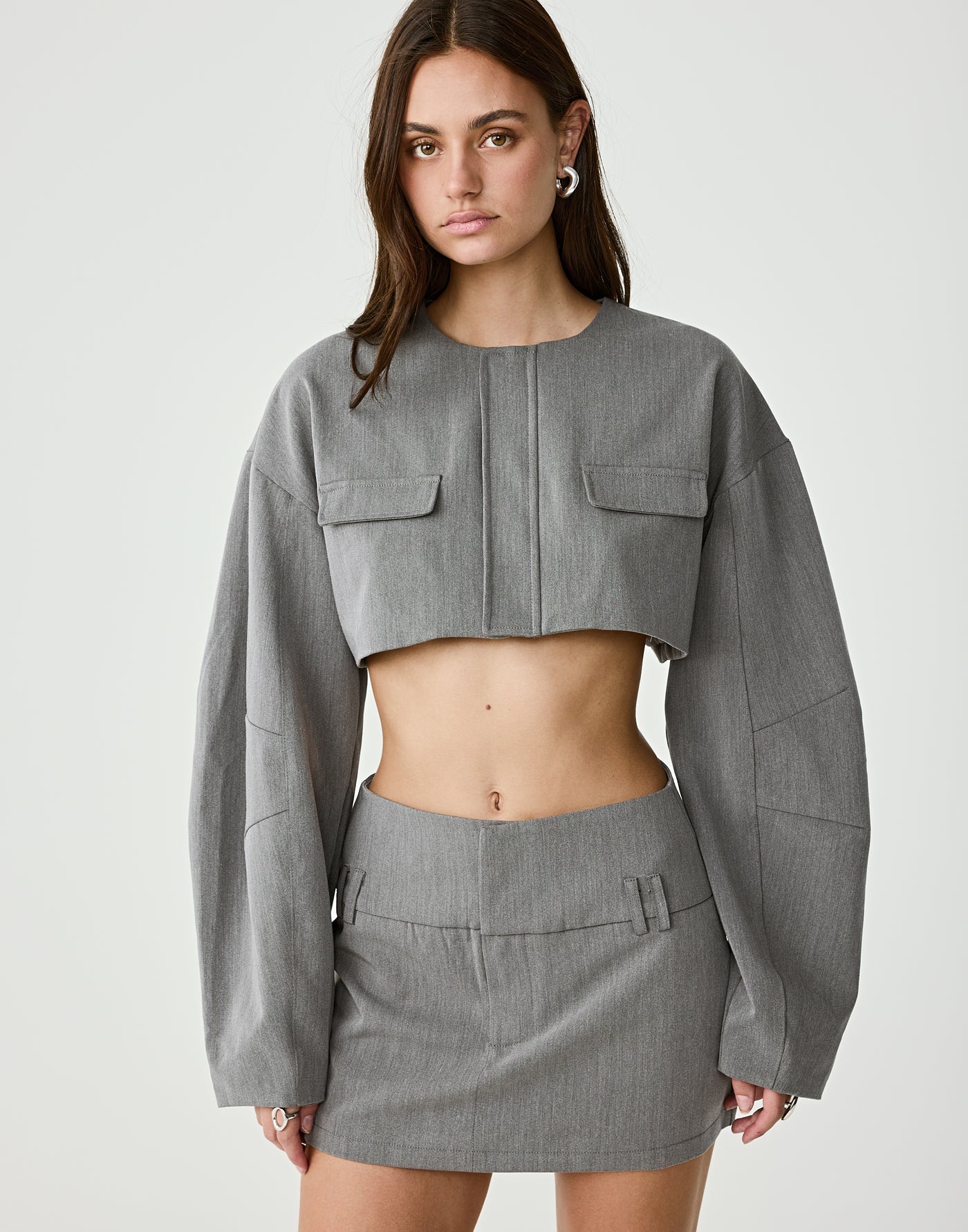  - Women's Skirt - Charcoal Clothing