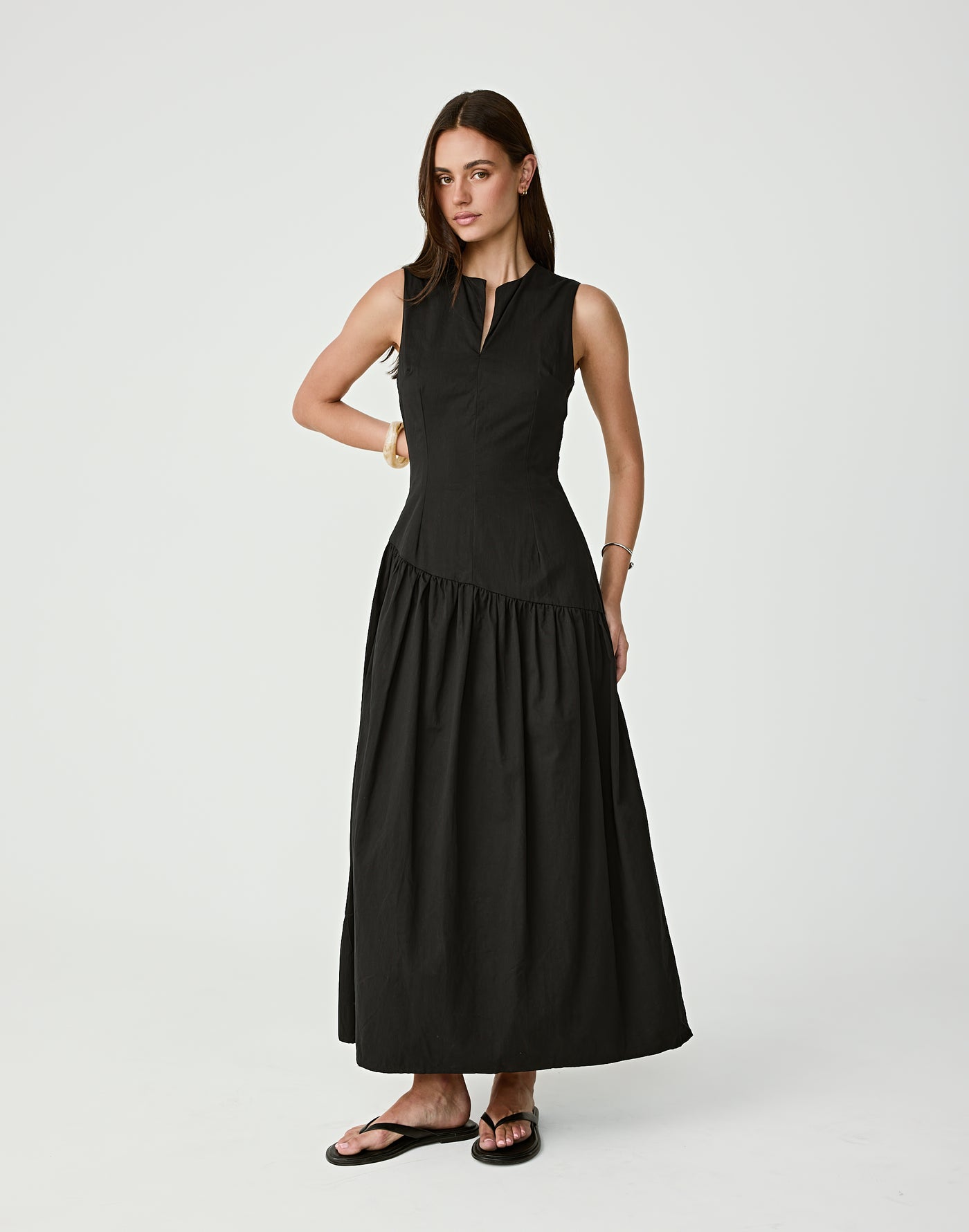  - Women's Dress - Charcoal Clothing