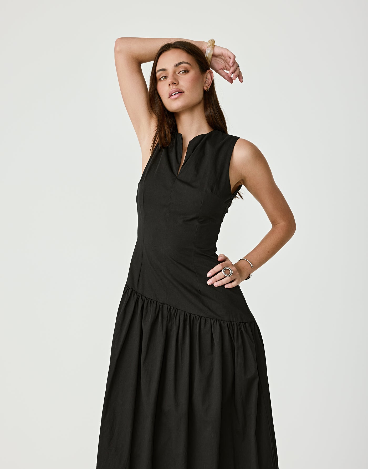  - Women's Dress - Charcoal Clothing