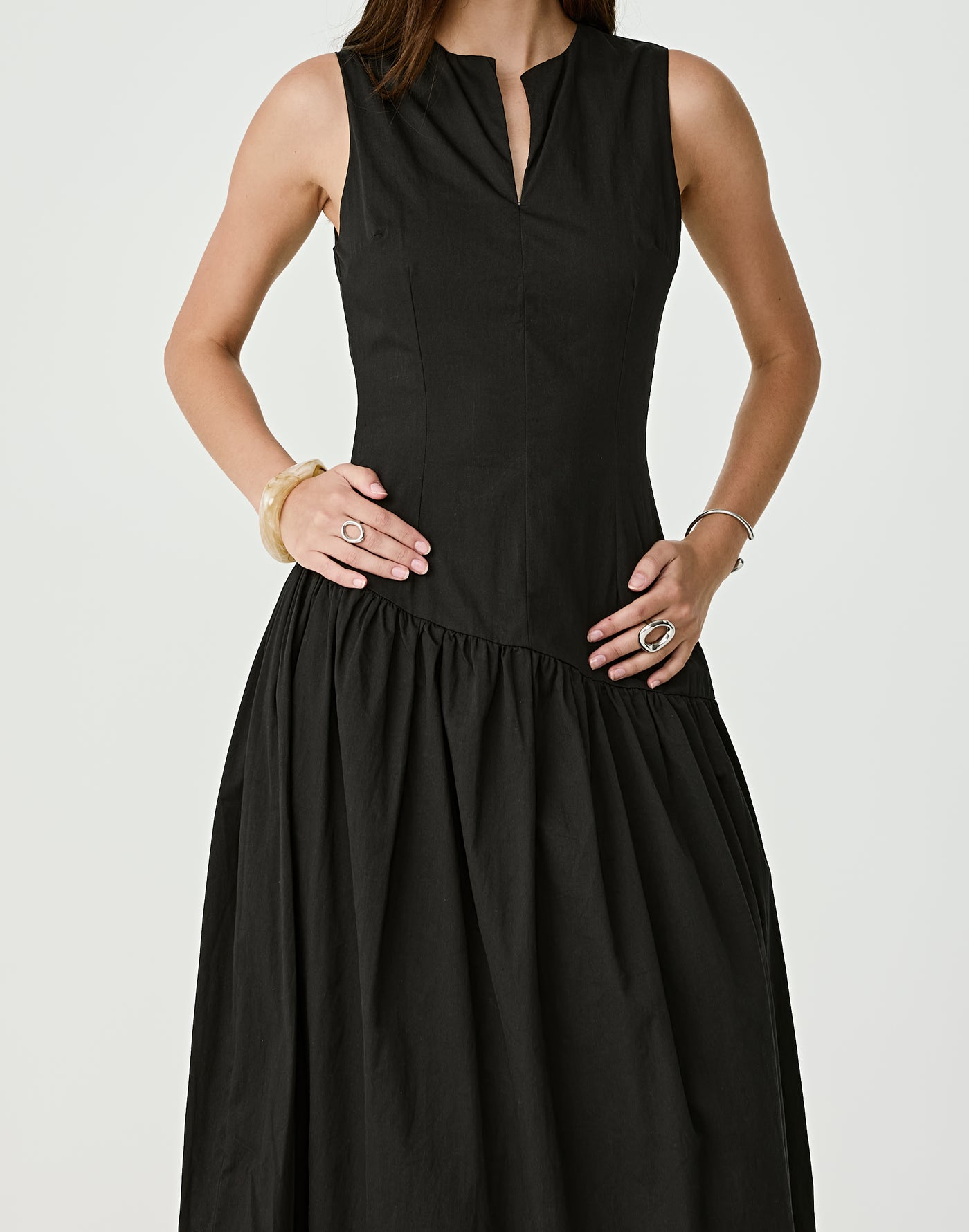  - Women's Dress - Charcoal Clothing