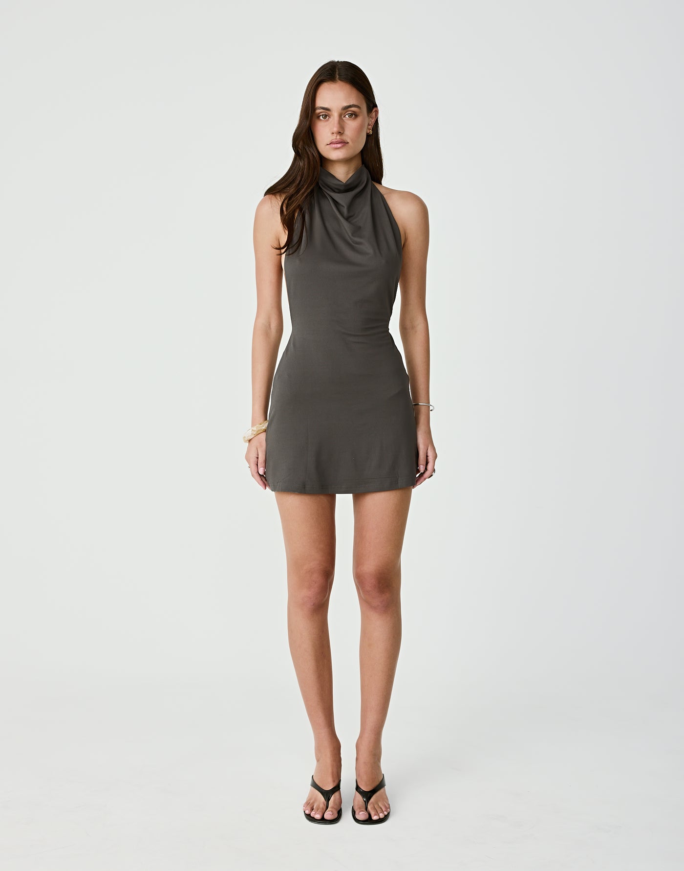  - Women's Dress - Charcoal Clothing