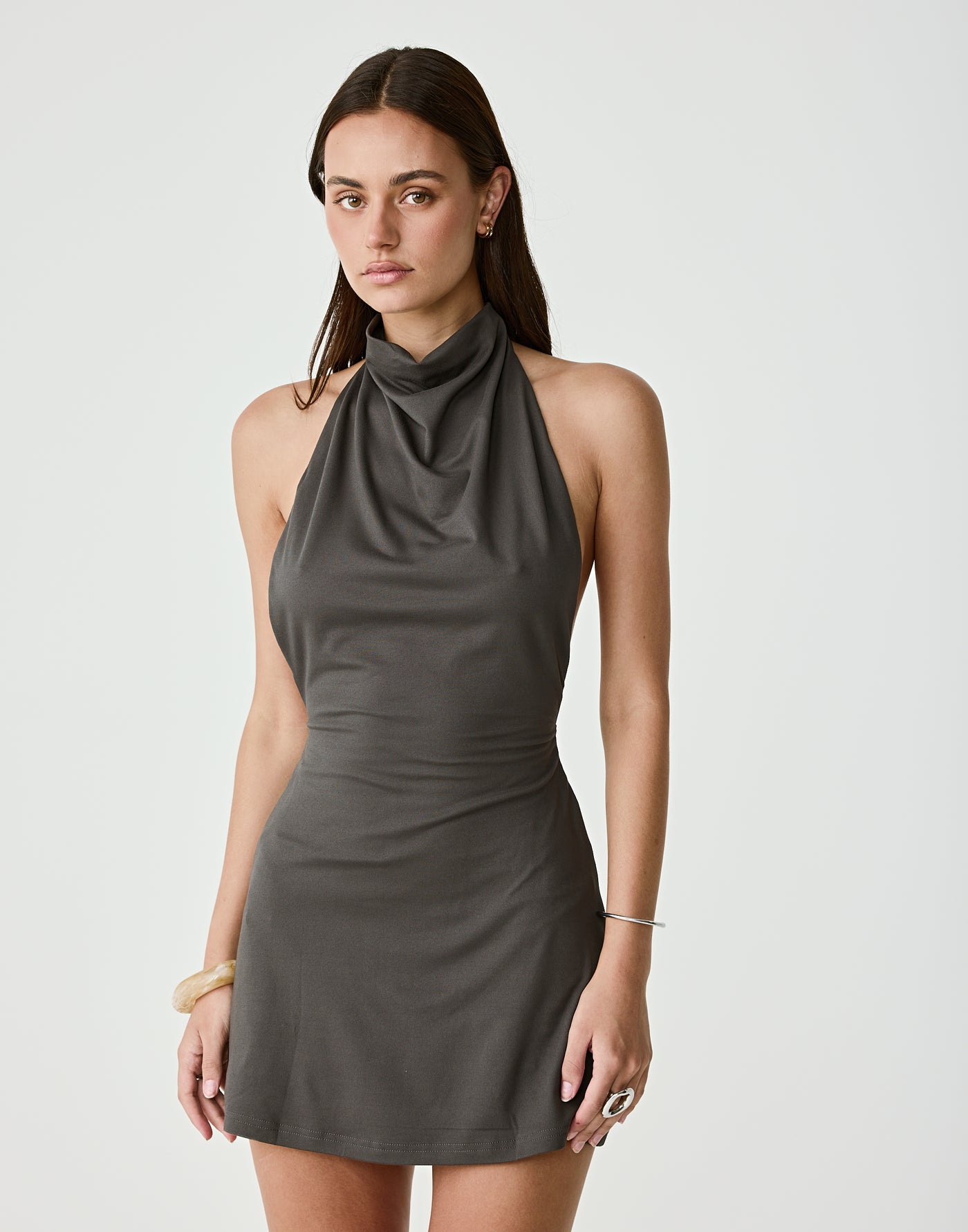  - Women's Dress - Charcoal Clothing