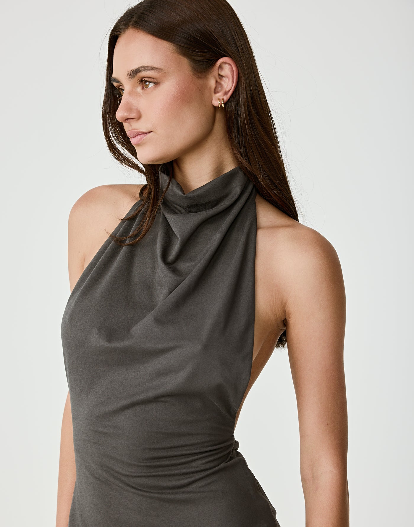  - Women's Dress - Charcoal Clothing