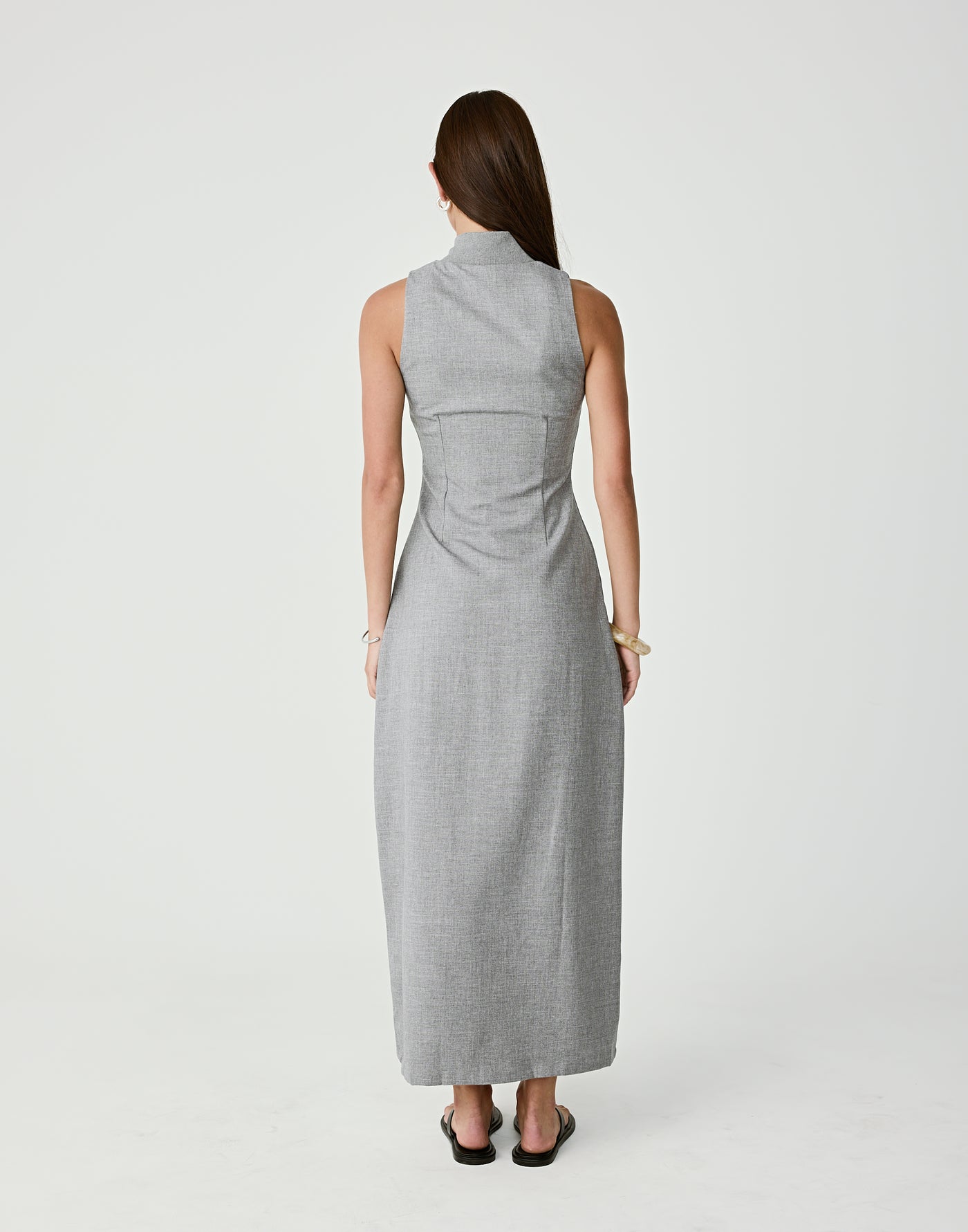  - Women's Dress - Charcoal Clothing