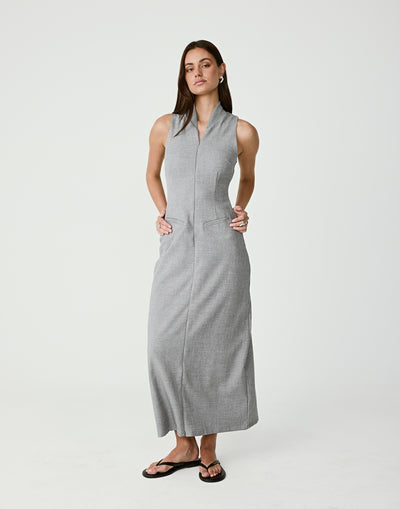  - Women's Dress - Charcoal Clothing