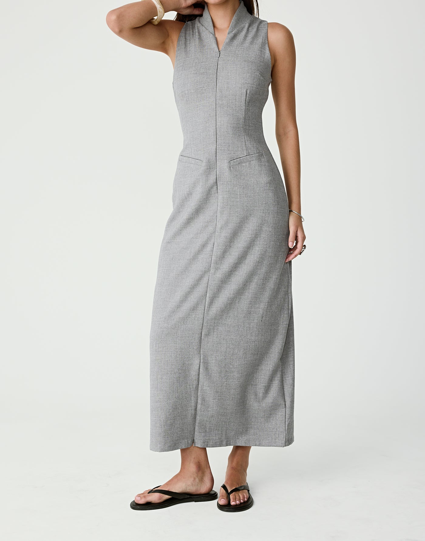  - Women's Dress - Charcoal Clothing