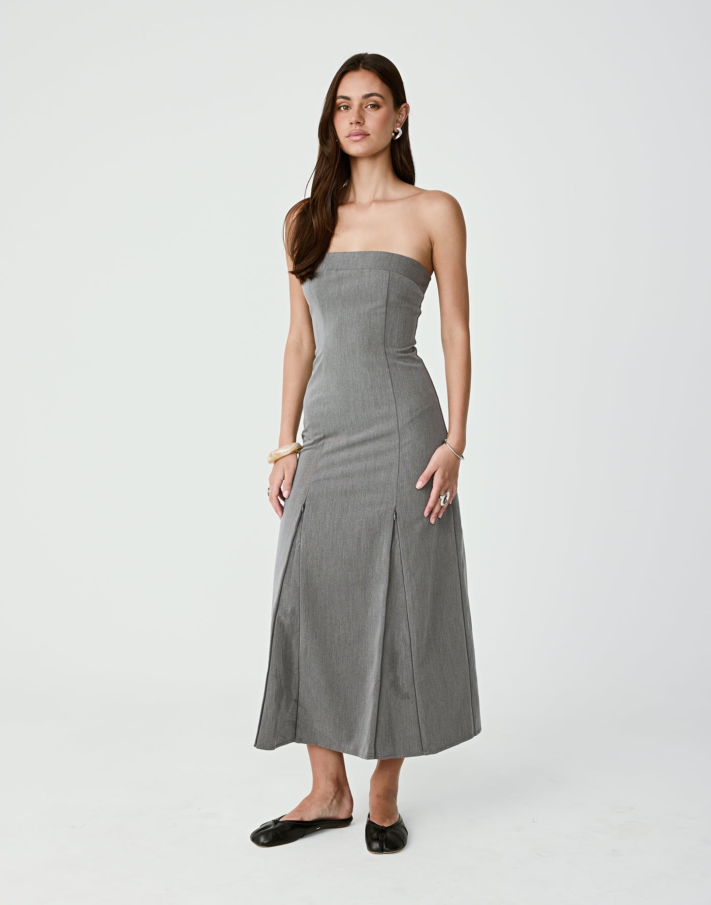  - Women's Dress - Charcoal Clothing