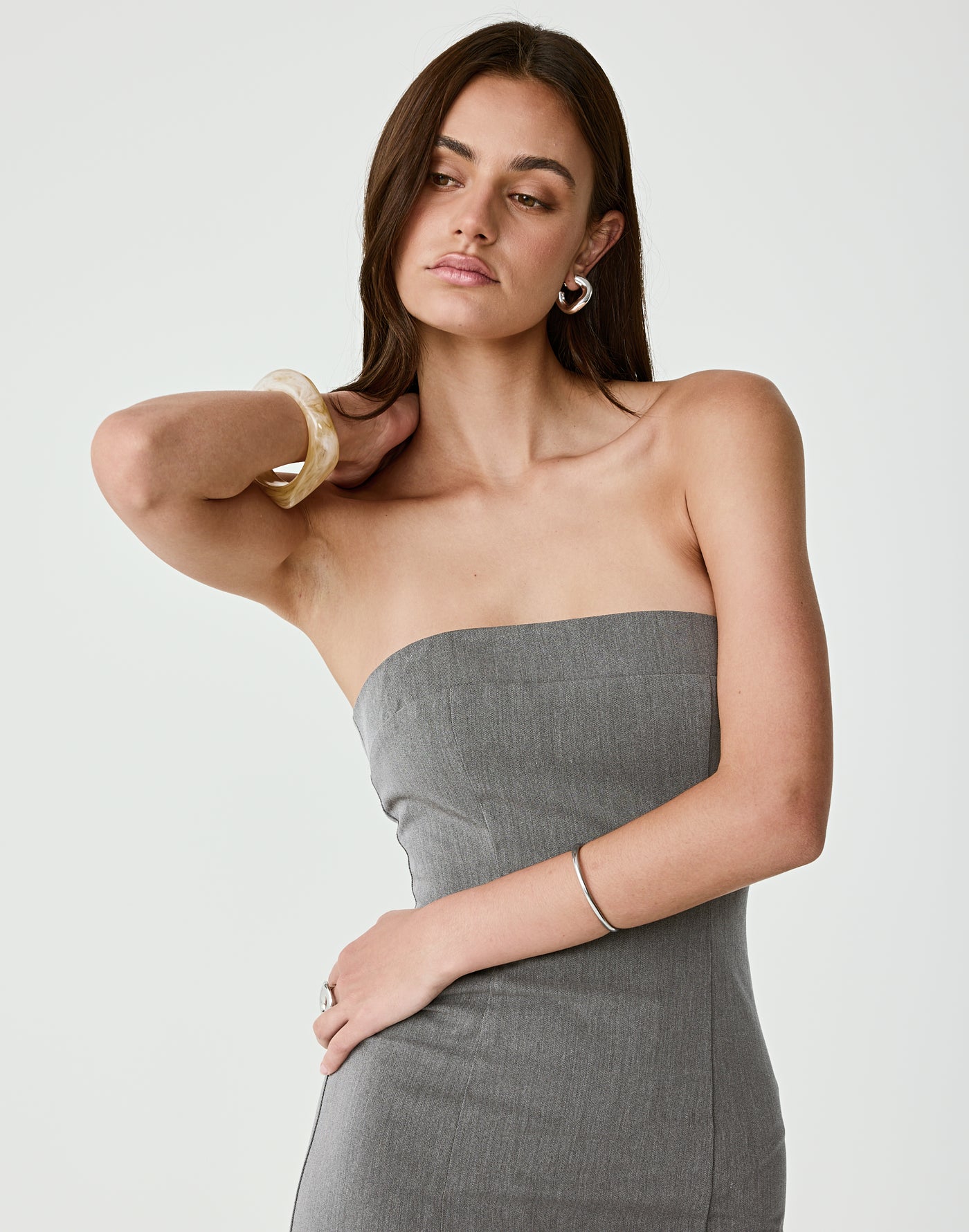  - Women's Dress - Charcoal Clothing