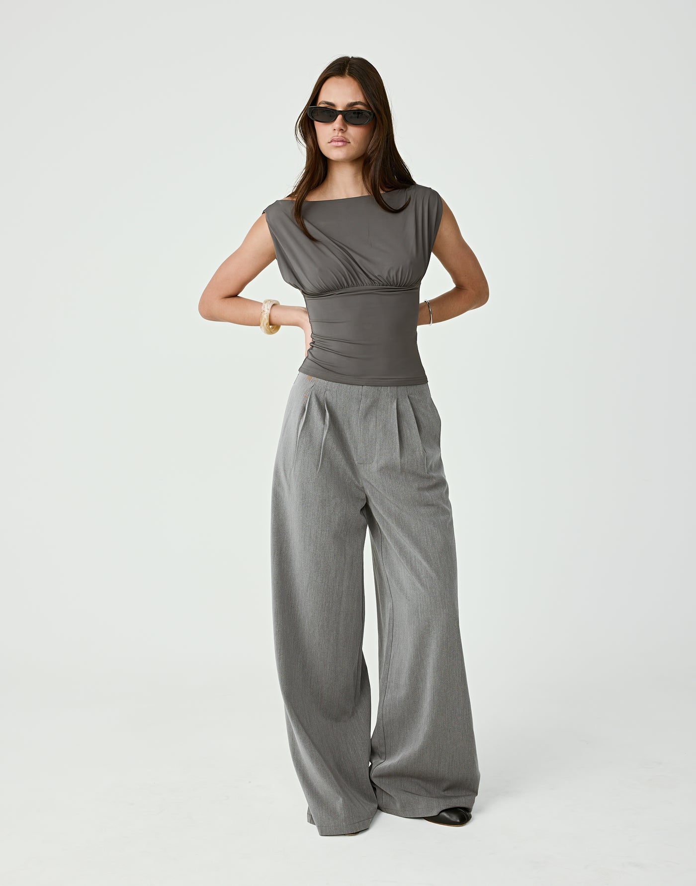  - Women's Top - Charcoal Clothing