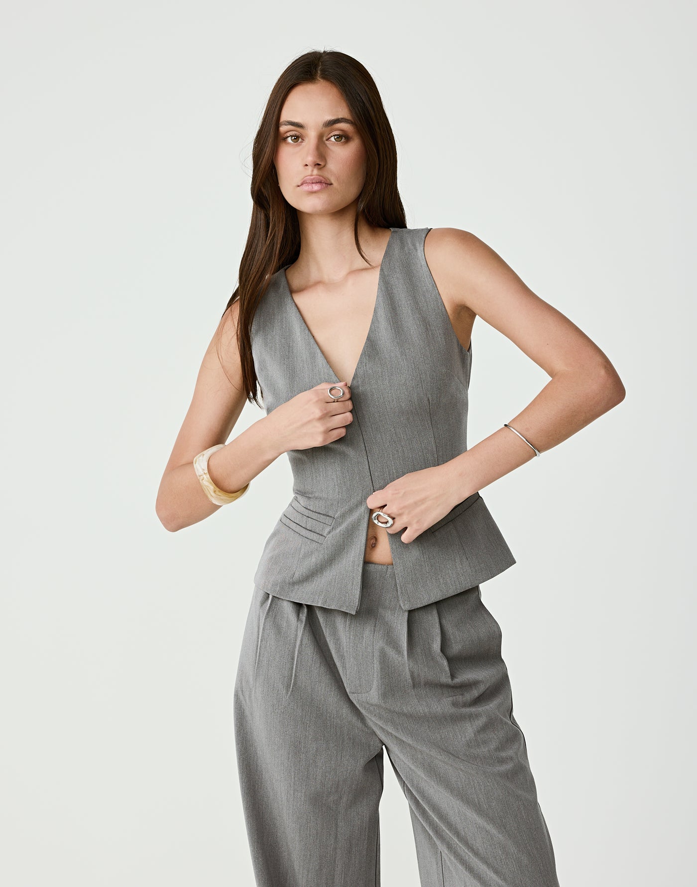  - Women's Top - Charcoal Clothing