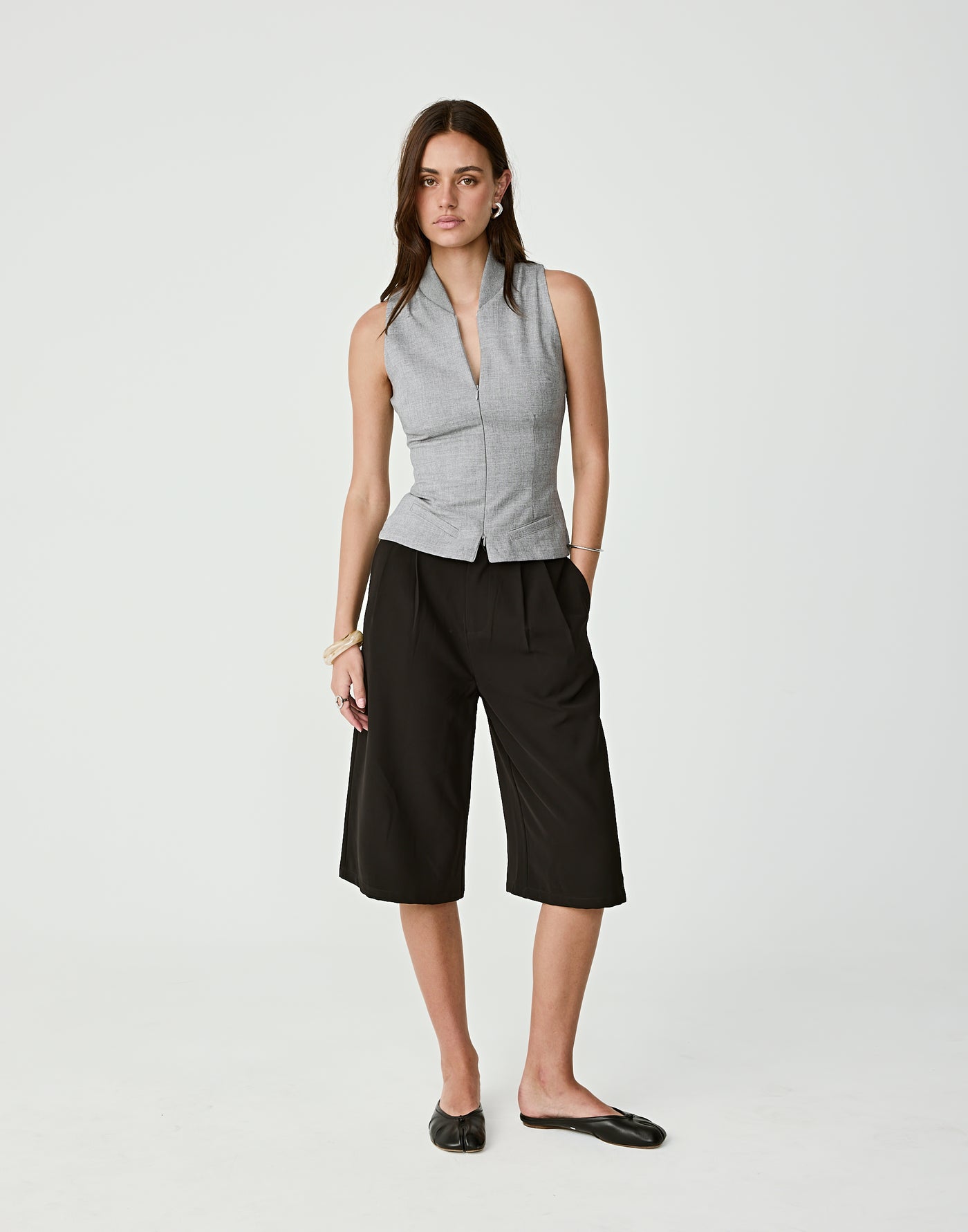  - Women's Top - Charcoal Clothing