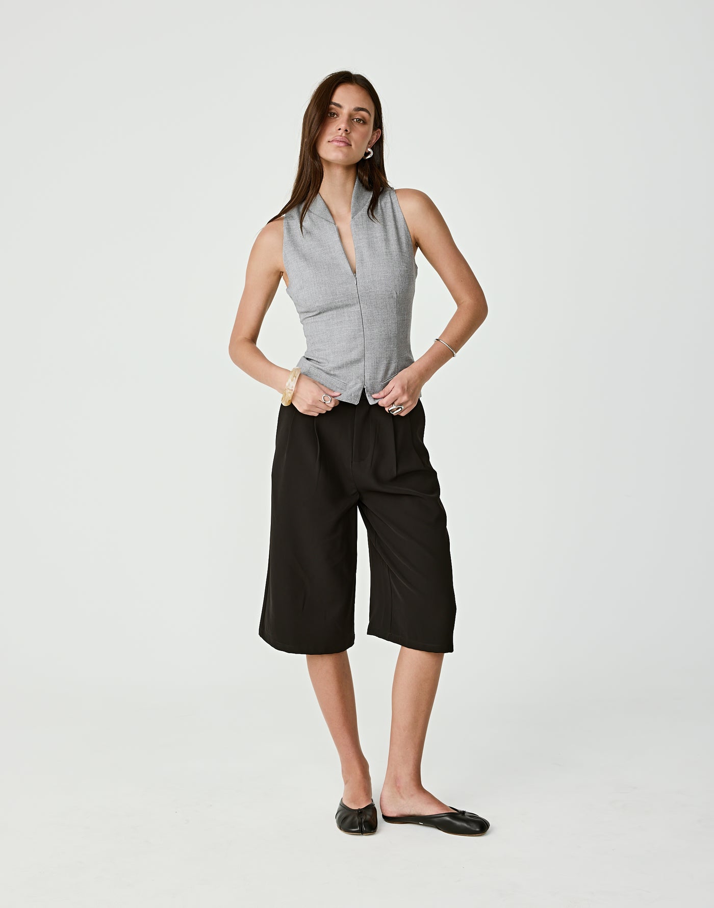  - Women's Top - Charcoal Clothing