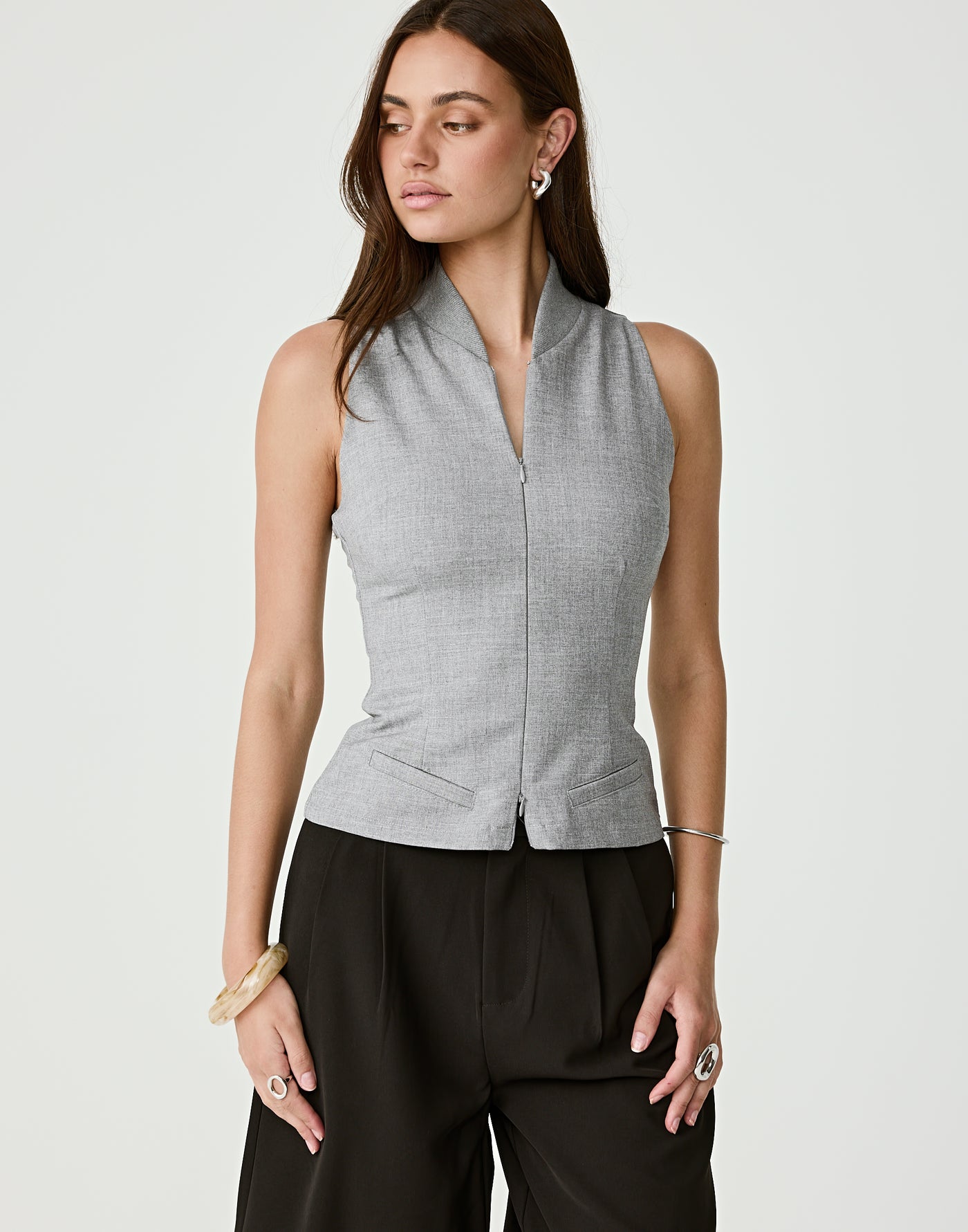  - Women's Top - Charcoal Clothing