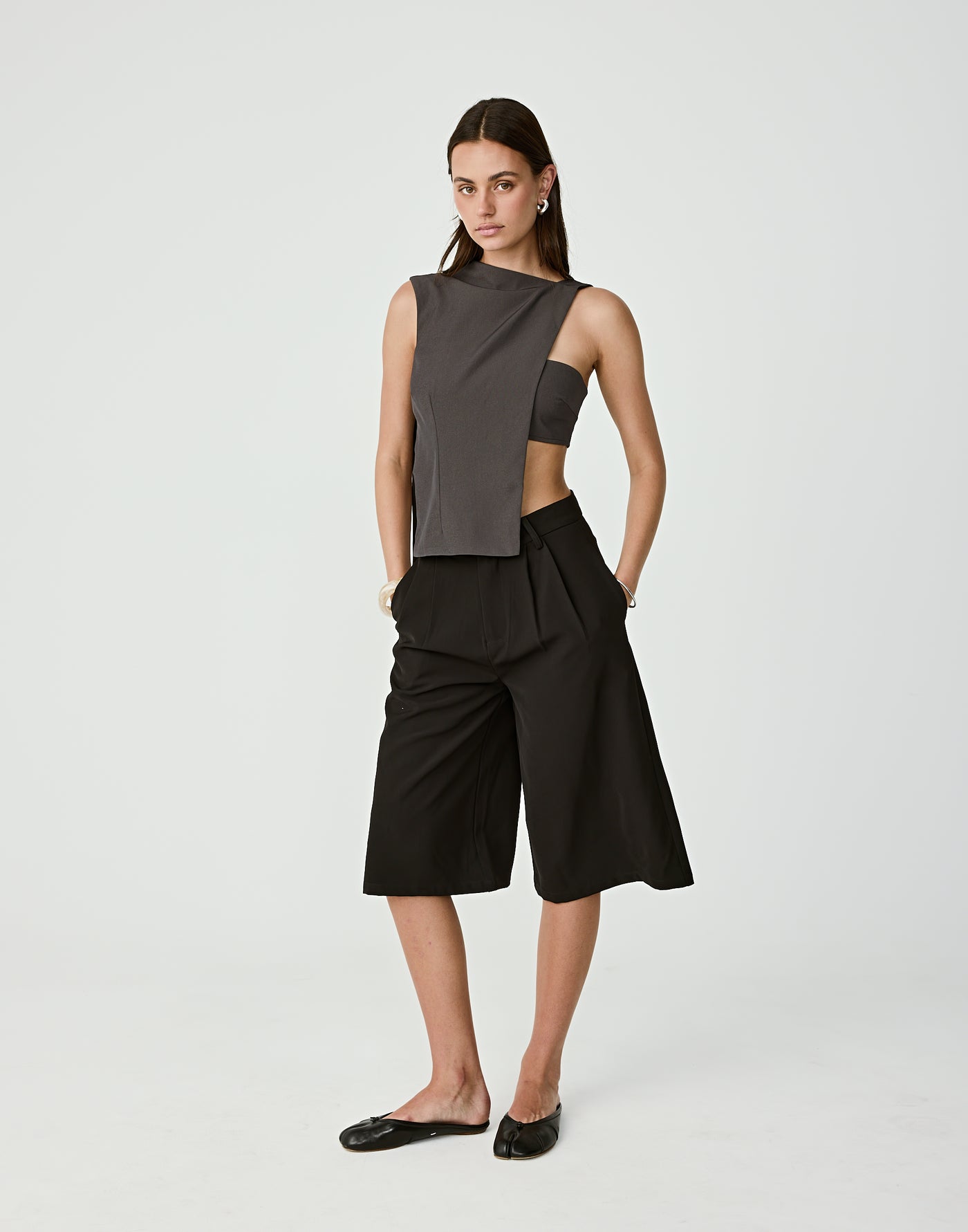  - Women's Top - Charcoal Clothing