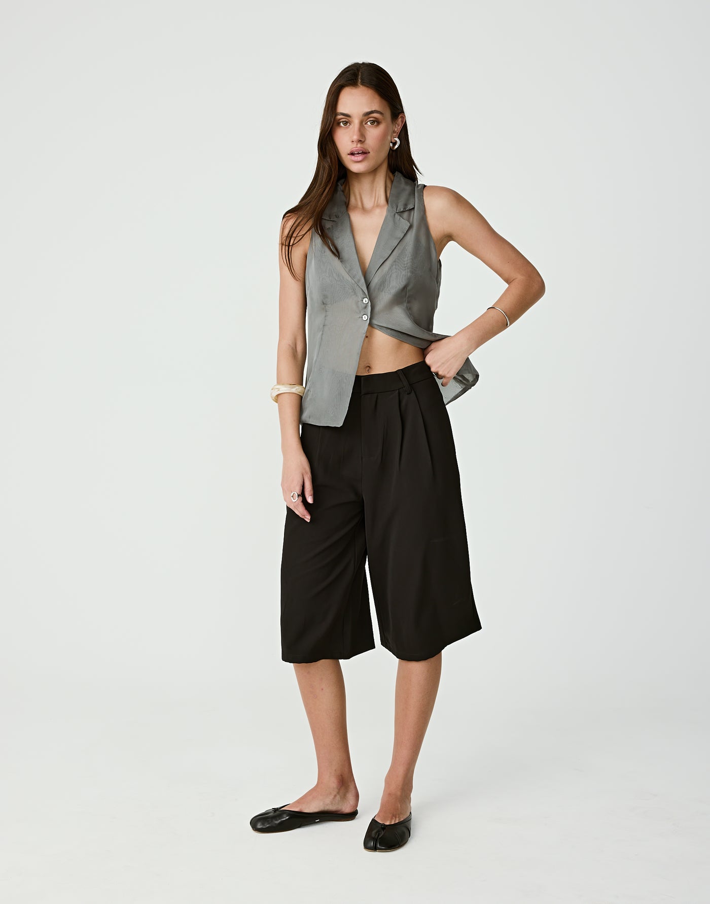  - Women's Top - Charcoal Clothing