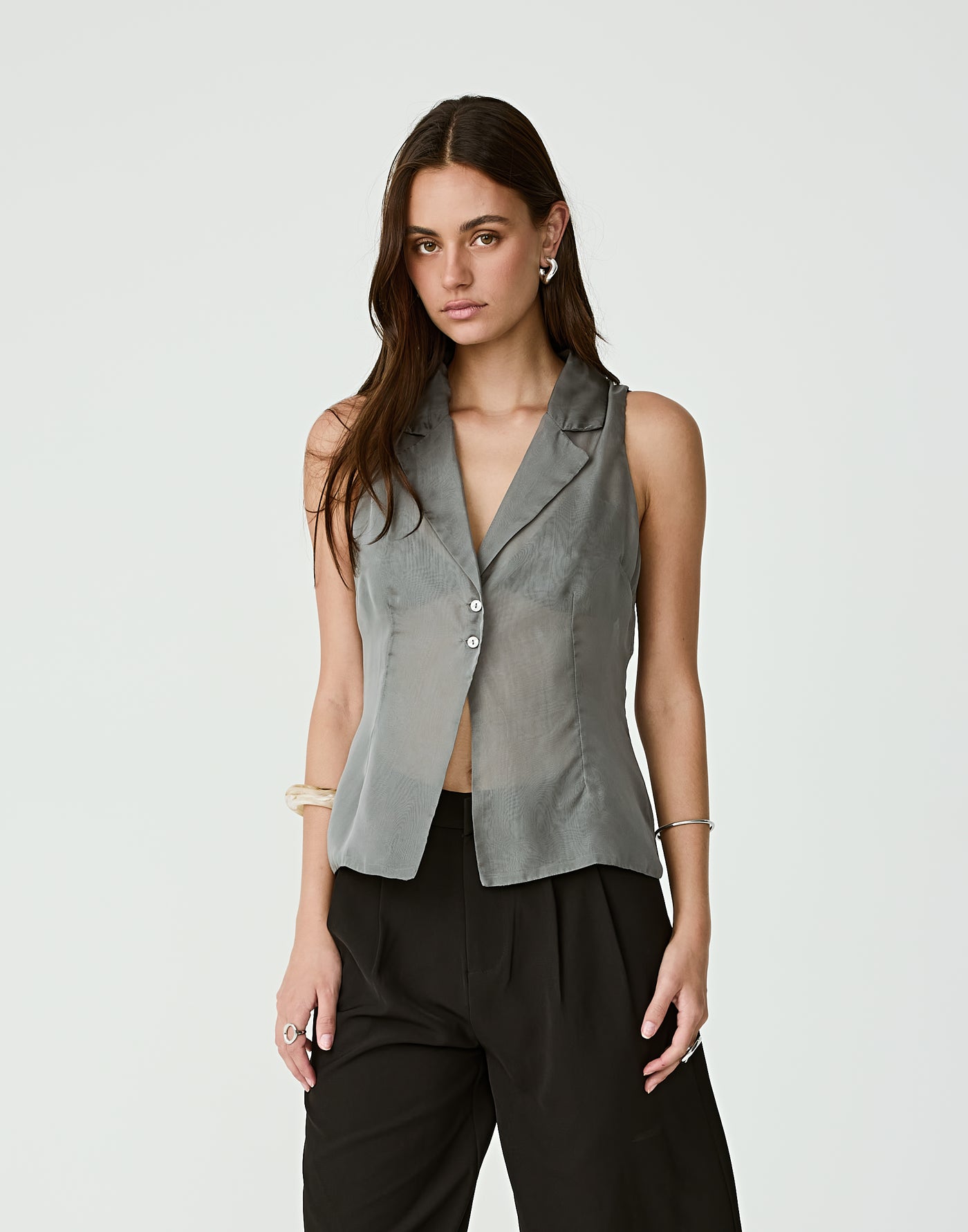  - Women's Top - Charcoal Clothing