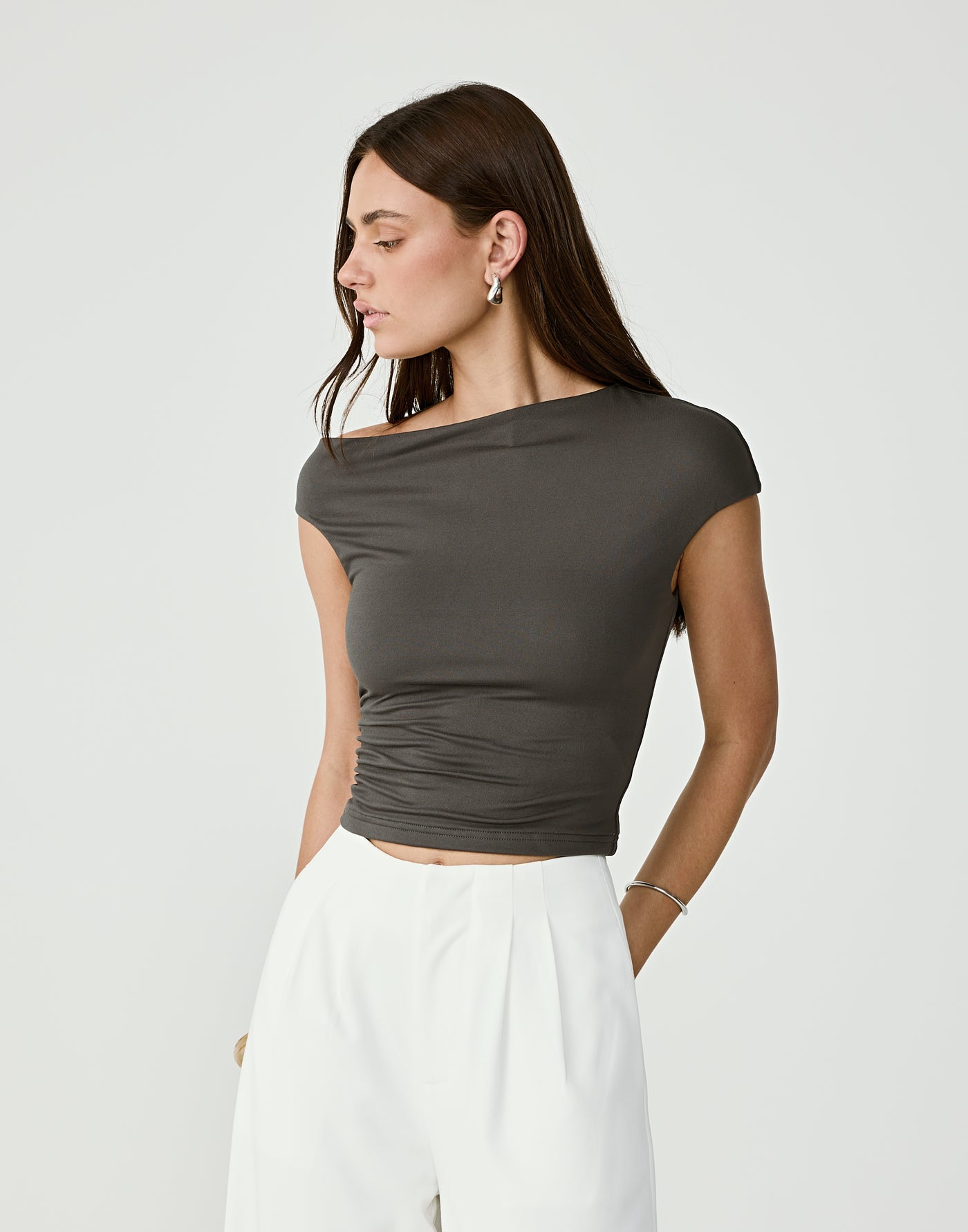  - Women's Top - Charcoal Clothing