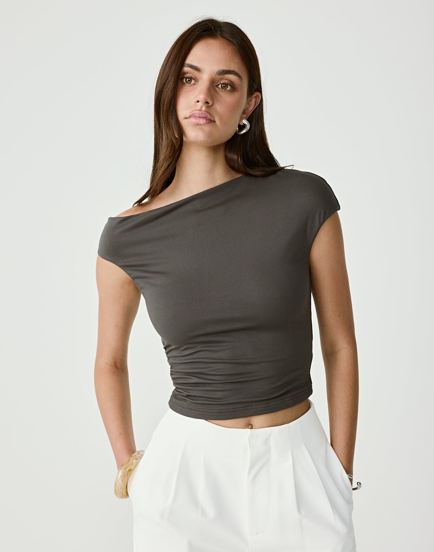  - Women's Top - Charcoal Clothing