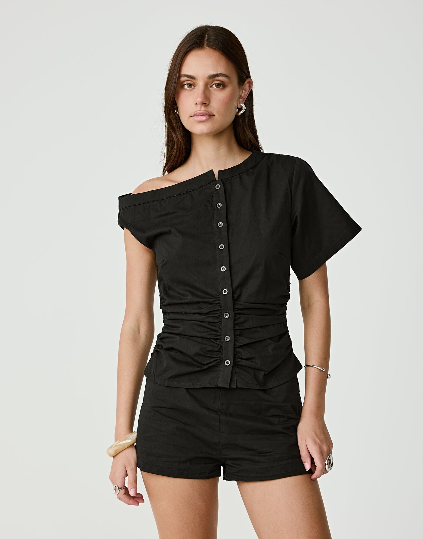  - Women's Top - Charcoal Clothing